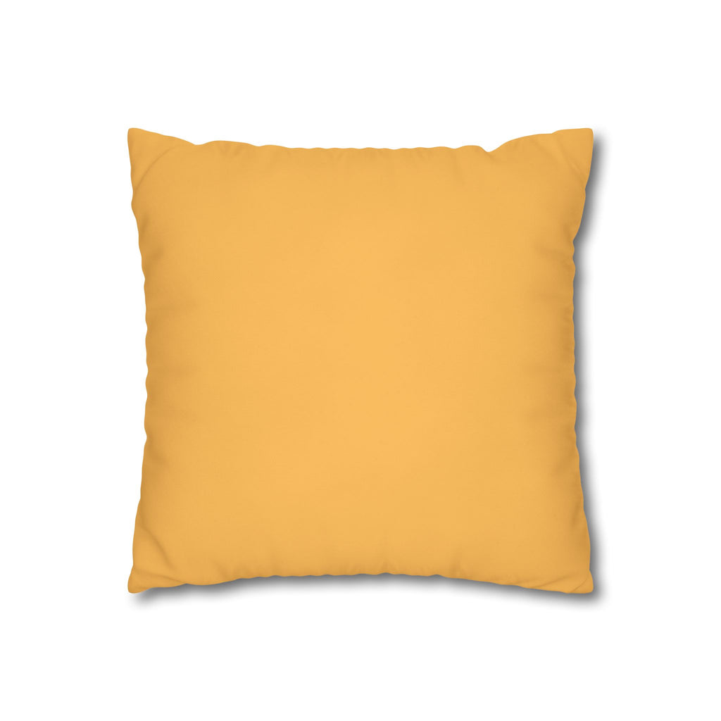 Life's a Beach Square Pillow Cover — Retro Surf Quote Decorative Throw Pillowcase