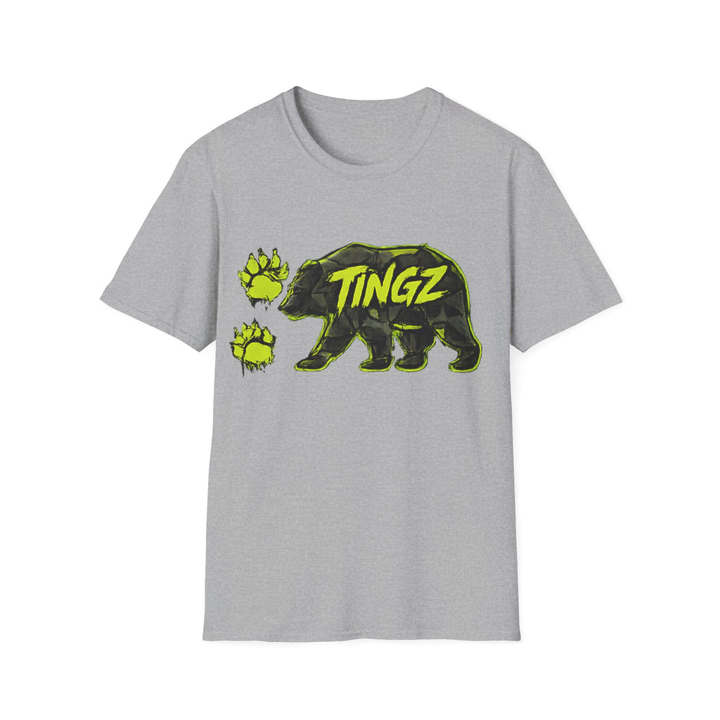 Bear TINGZ Paw Graphic T-Shirt —  Neon Logo