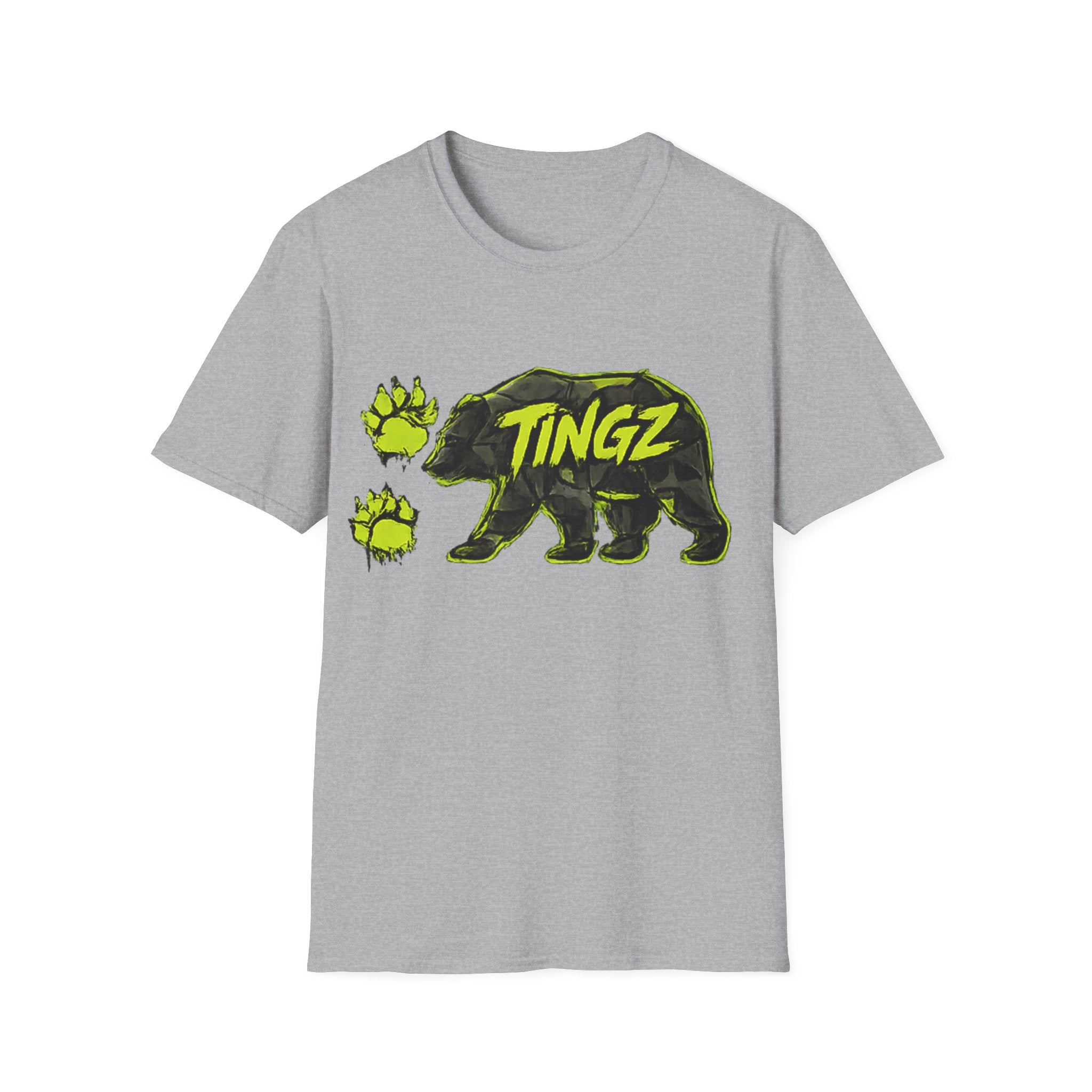 Bear TINGZ Paw Graphic T-Shirt —  Neon Logo