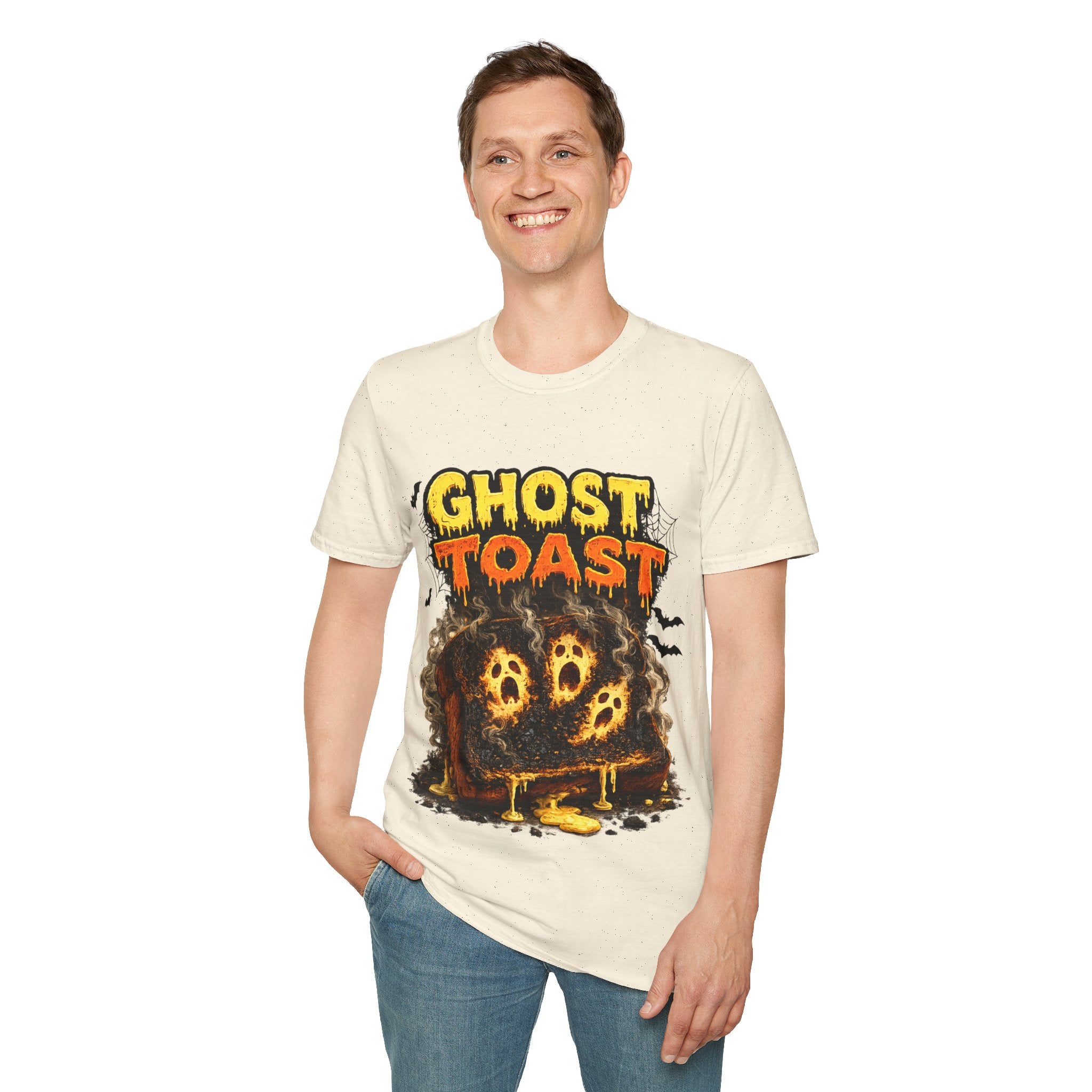 Ghost Toast Halloween T-Shirt — Spooky Haunted Breakfast Graphic Tee