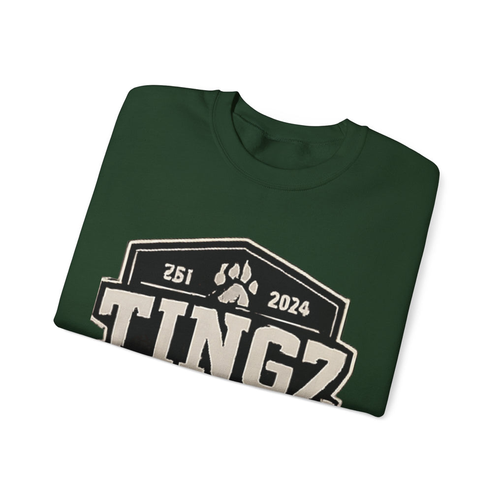 BEAR TINGZ  Badge Unisex Crewneck Sweatshirt | Vintage Wildlife Graphic Sweatshirt | Classic Streetwear Pullover
