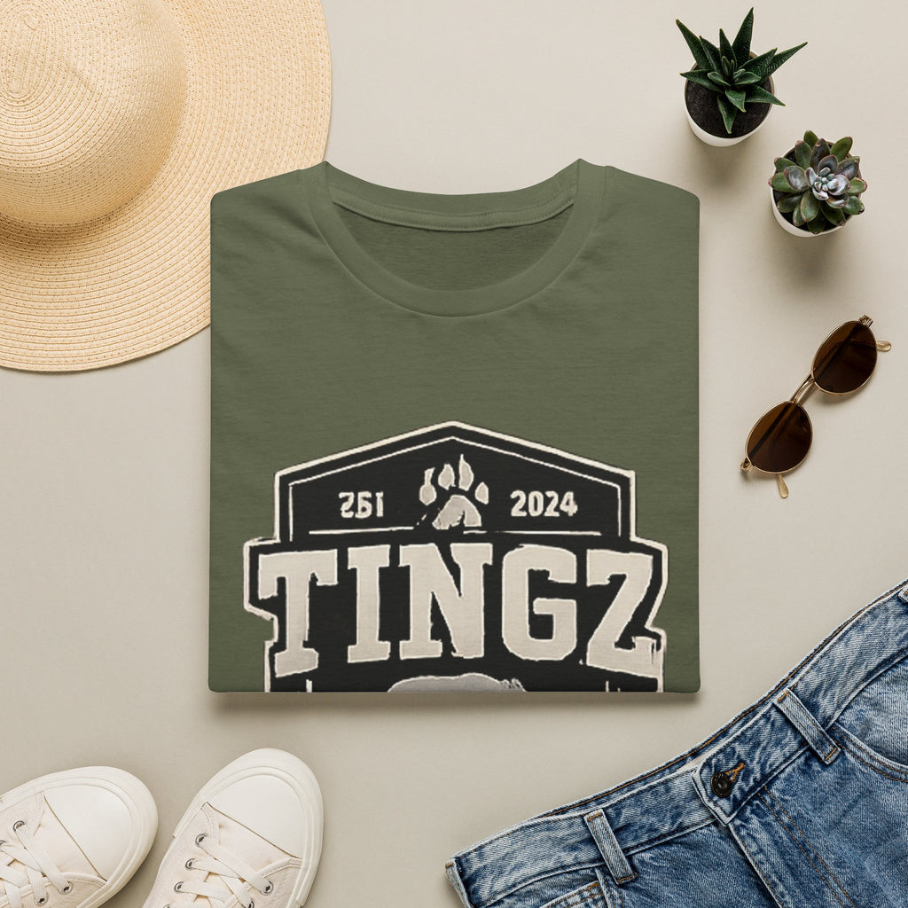 Bear Tingz Logo T‑Shirt — Retro Paw Emblem Tee