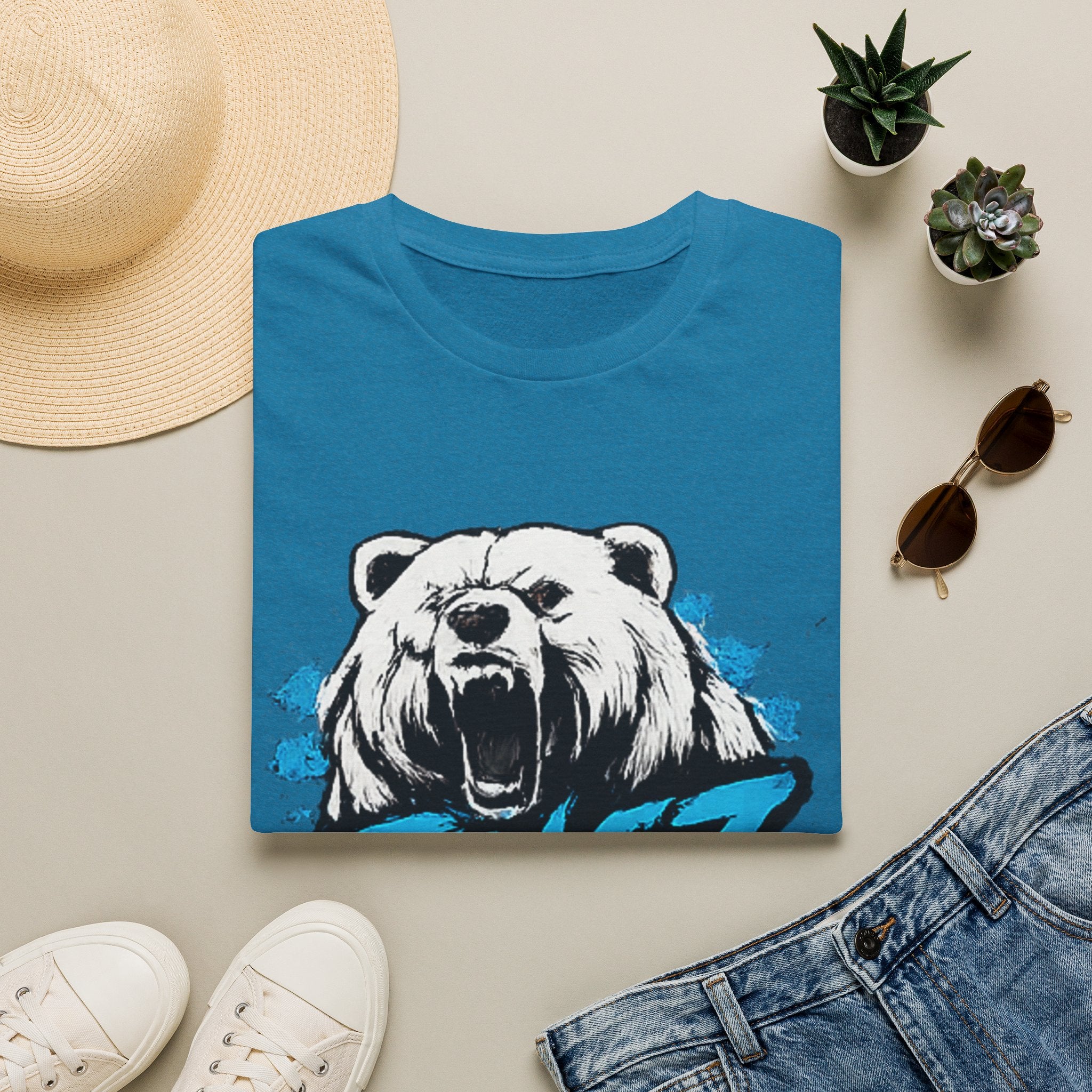 Roaring Bear TINGZ T-Shirt — Graphic Tee for Streetwear & Casual