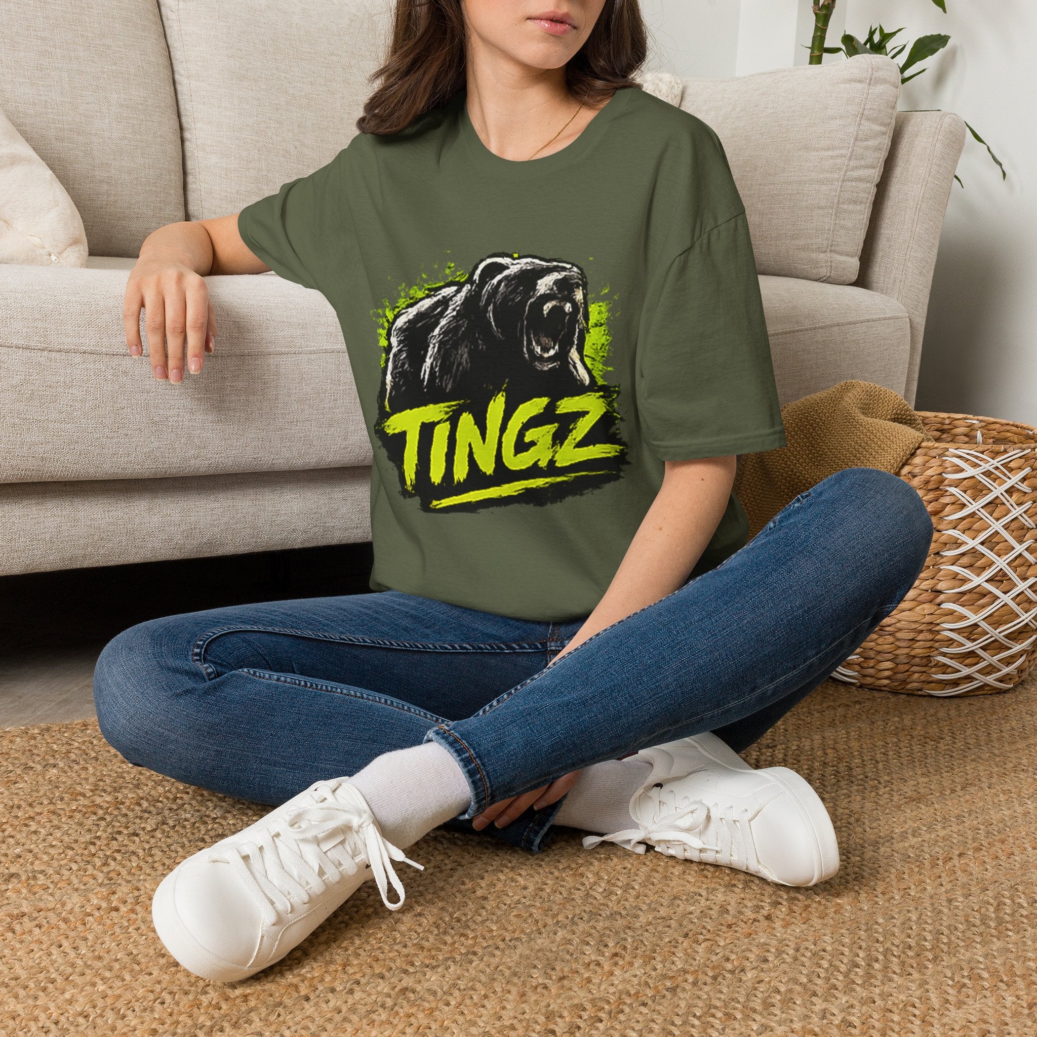 Bear TINGZ Roar T-Shirt — Bold Graphic Tee