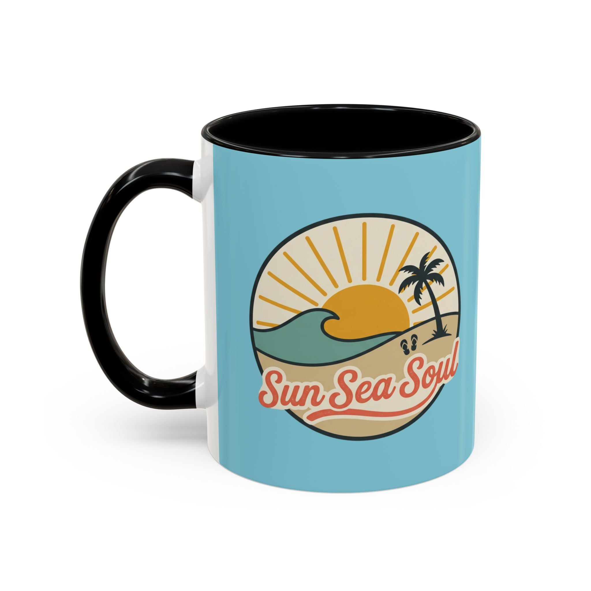 Sun Sea Soul Accent Coffee Mug – Beach Sunset 11/15oz