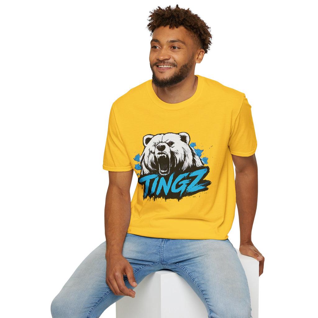 Roaring Bear TINGZ T-Shirt — Graphic Tee for Streetwear & Casual