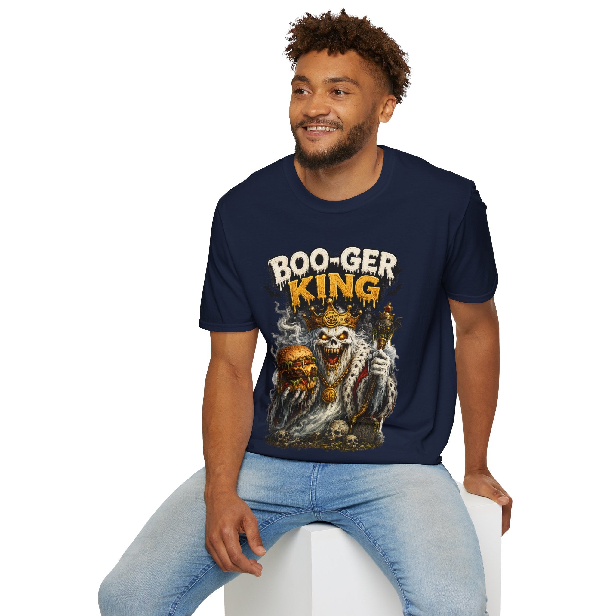 Boo-ger King Halloween T-Shirt — Spooky Skull King Graphic Tee