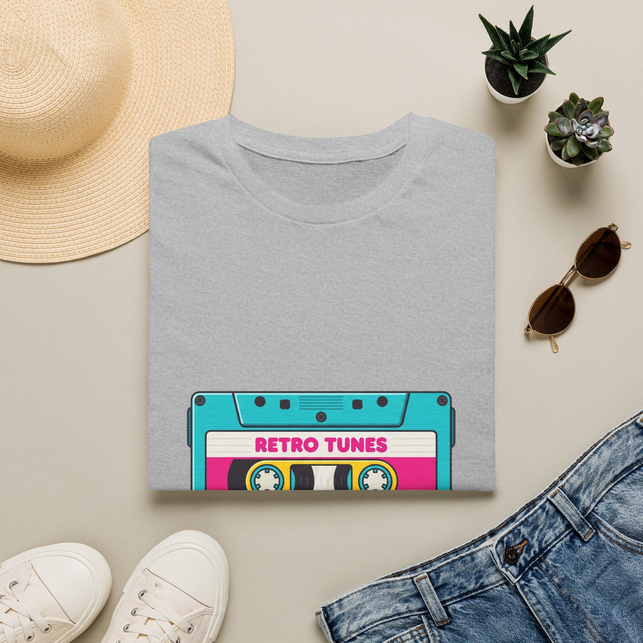 Retro Tunes Cassette T-Shirt — Vintage 80s Music Tee