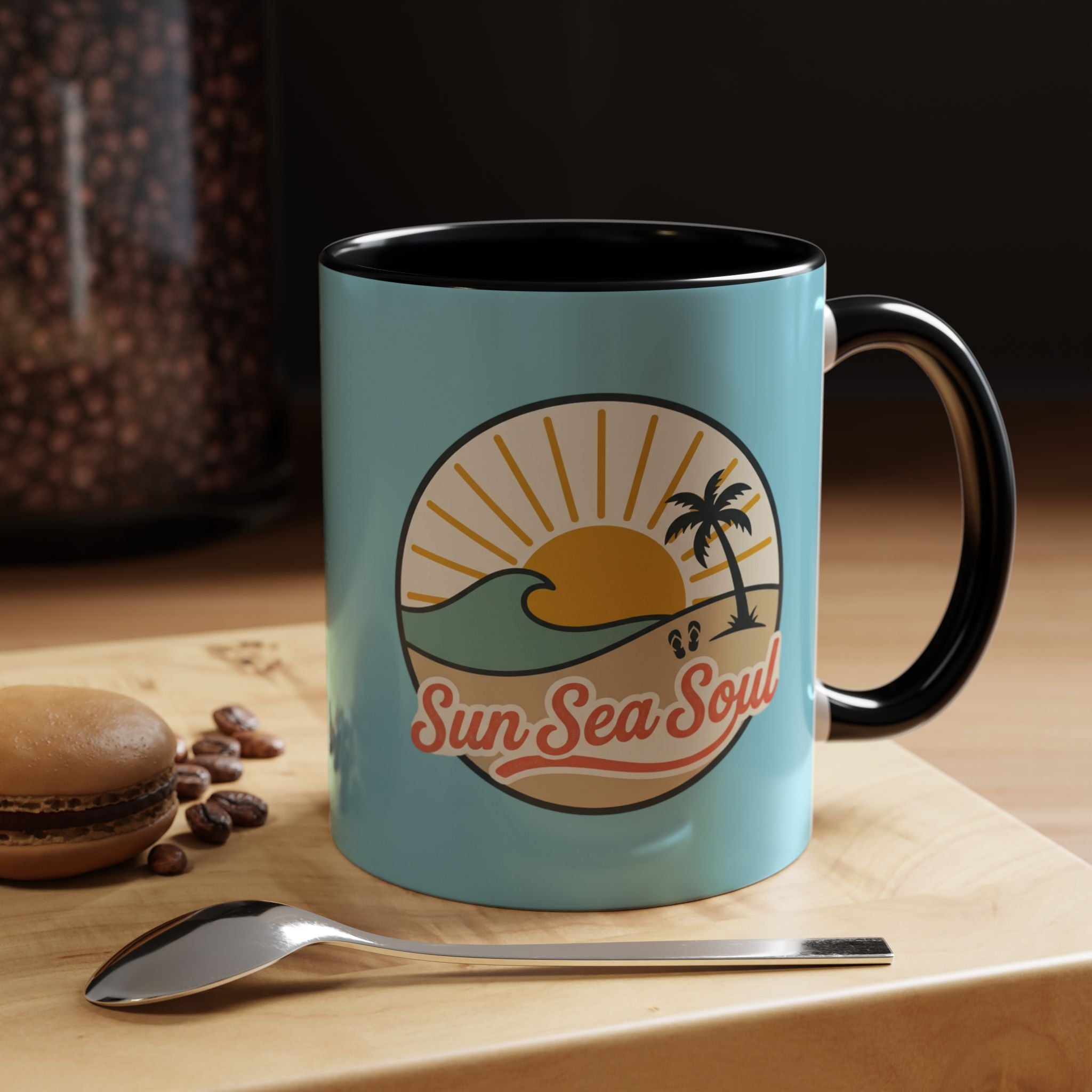 Sun Sea Soul Accent Coffee Mug – Beach Sunset 11/15oz