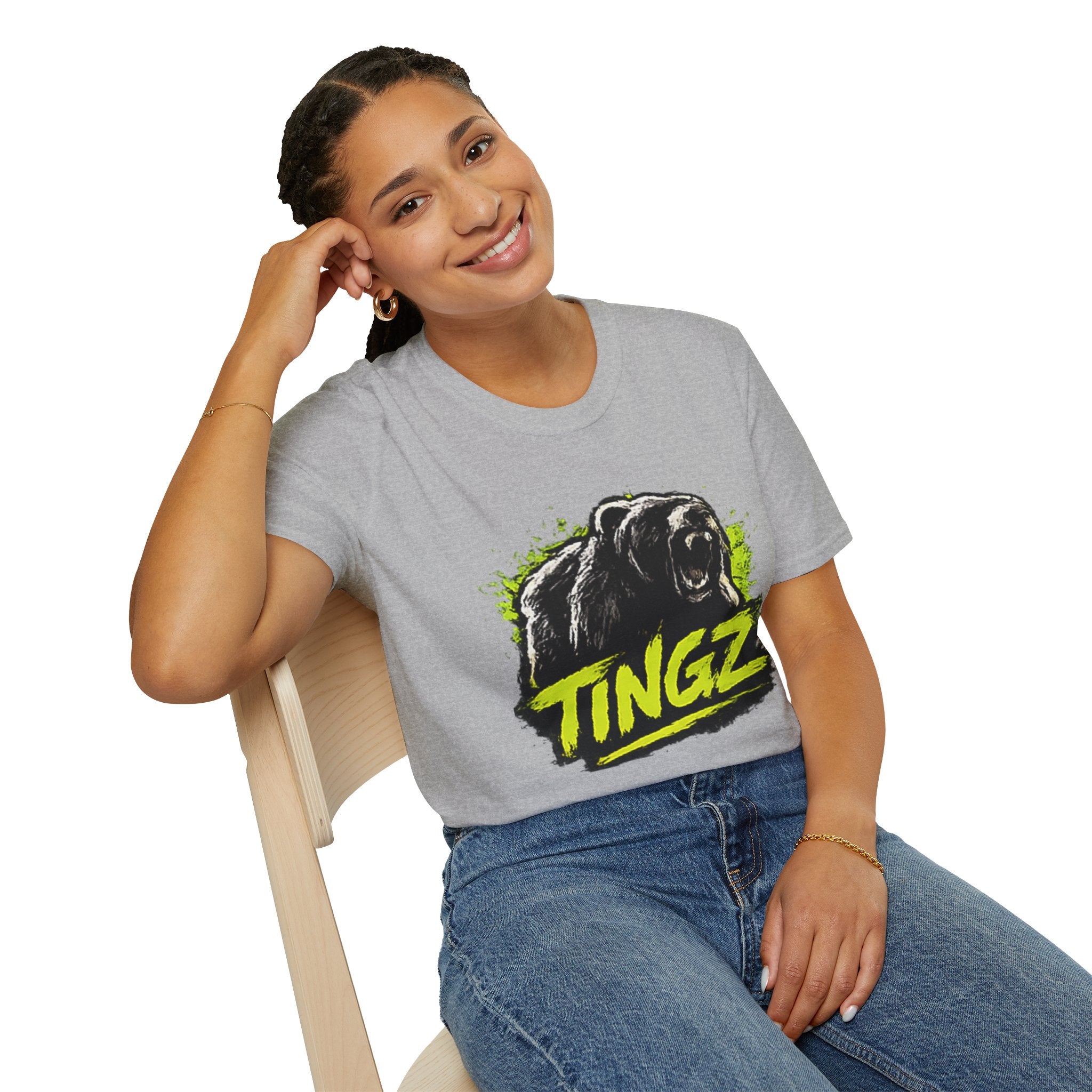 Bear TINGZ Roar T-Shirt — Bold Graphic Tee