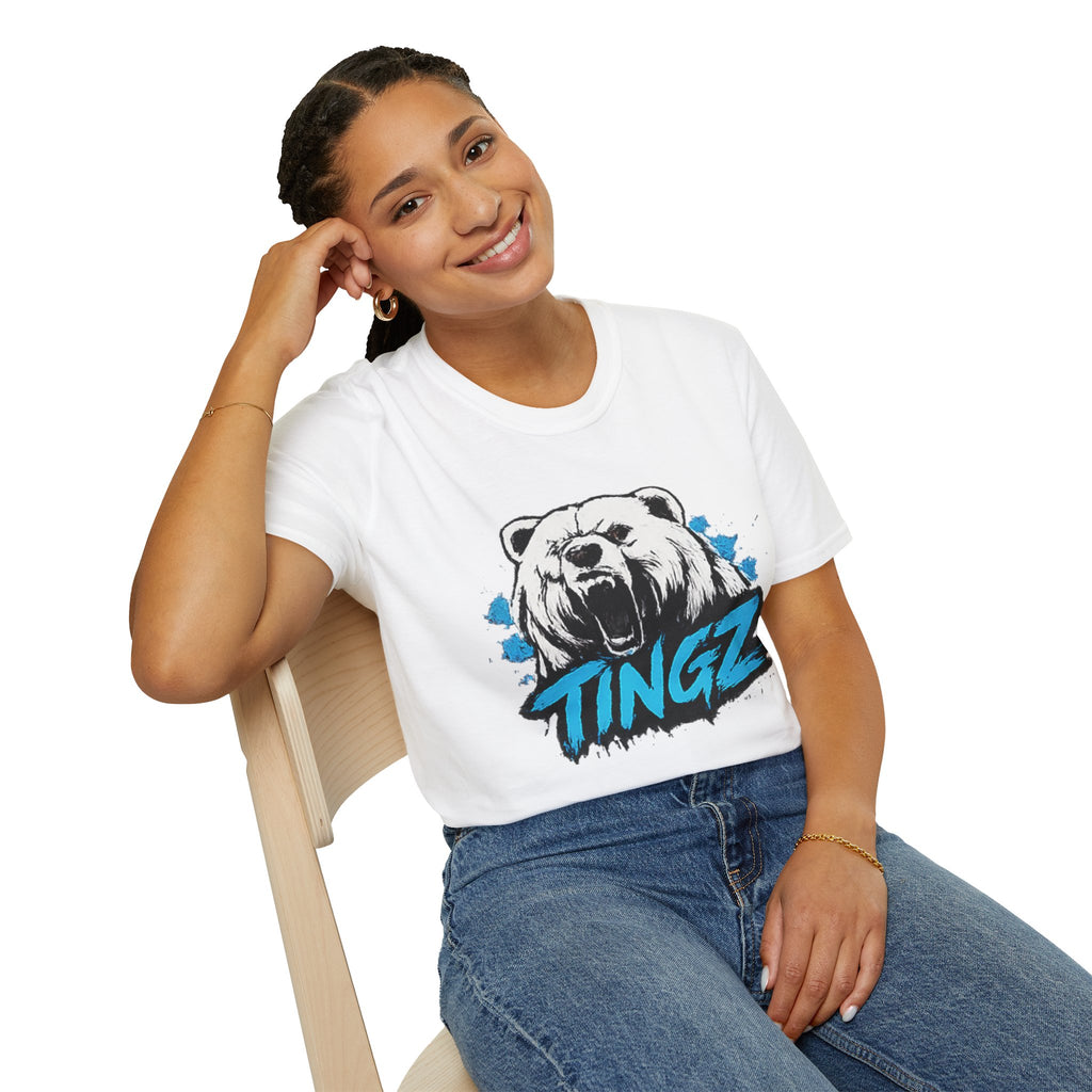 Roaring Bear TINGZ T-Shirt — Graphic Tee for Streetwear & Casual