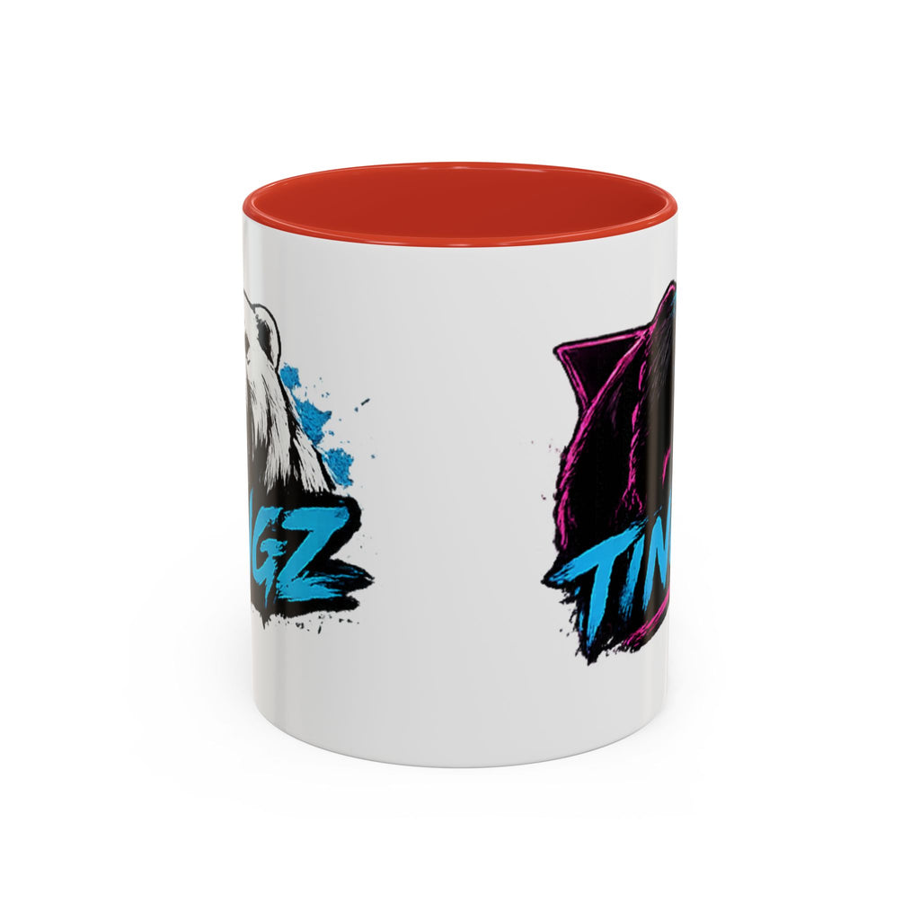 Bear Tingz Accent Coffee Mug — 11/15oz Gamer Logo Ceramic Mug