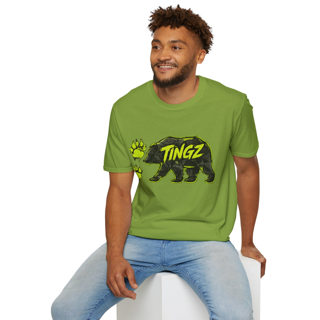 Bear TINGZ Paw Graphic T-Shirt —  Neon Logo