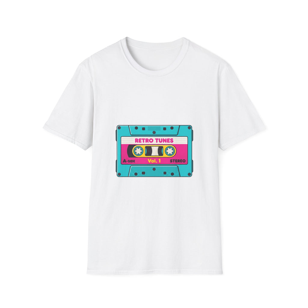 Retro Tunes Cassette T-Shirt — Vintage 80s Music Tee
