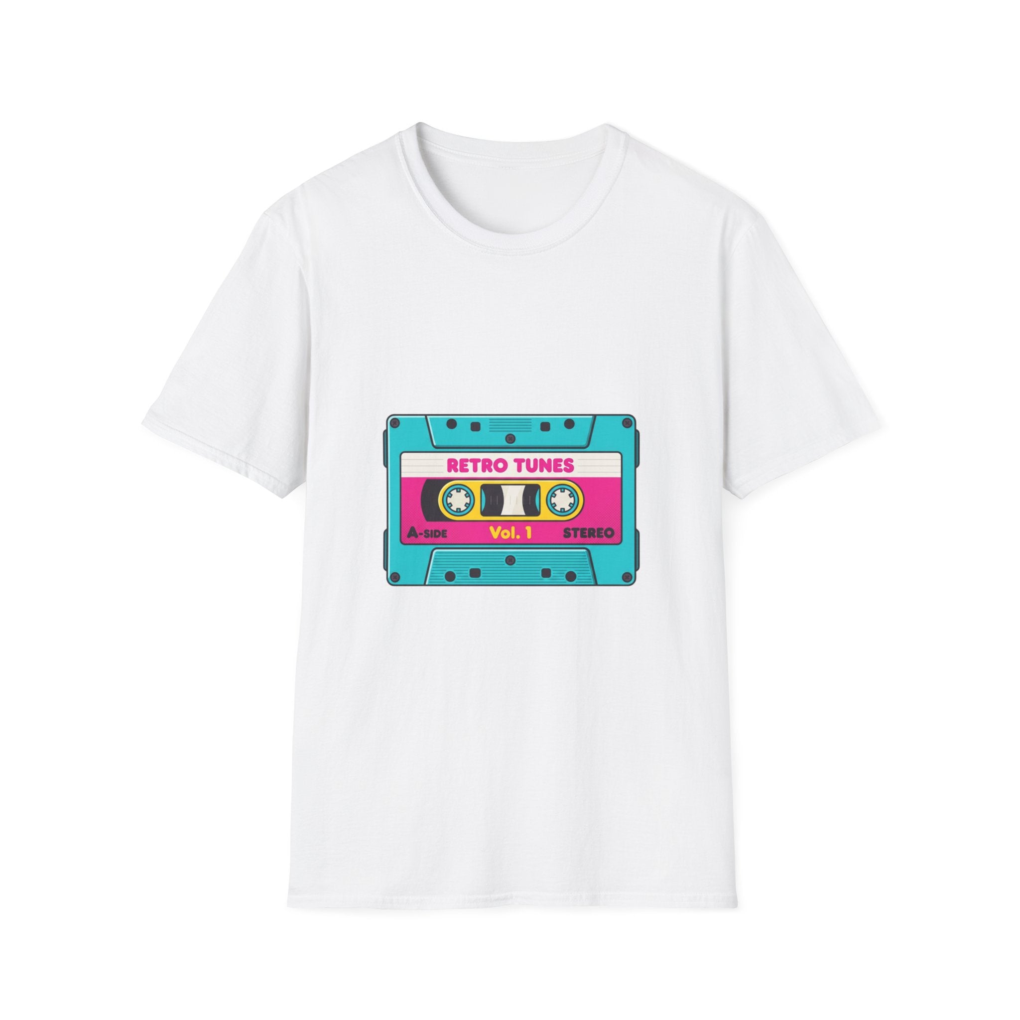 Retro Tunes Cassette T-Shirt — Vintage 80s Music Tee