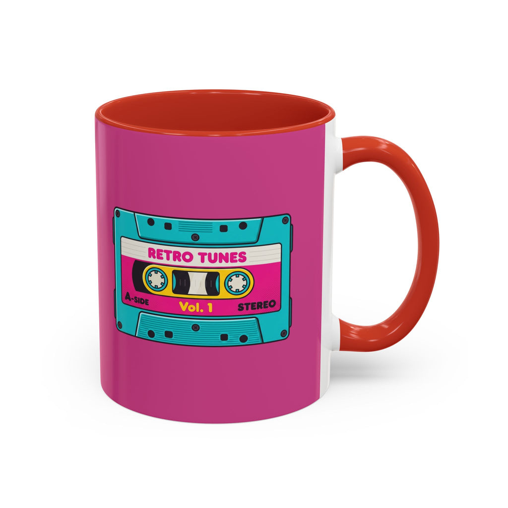Retro Cassette Coffee Mug — 'Retro Tunes Vol. 1' Accent Mug
