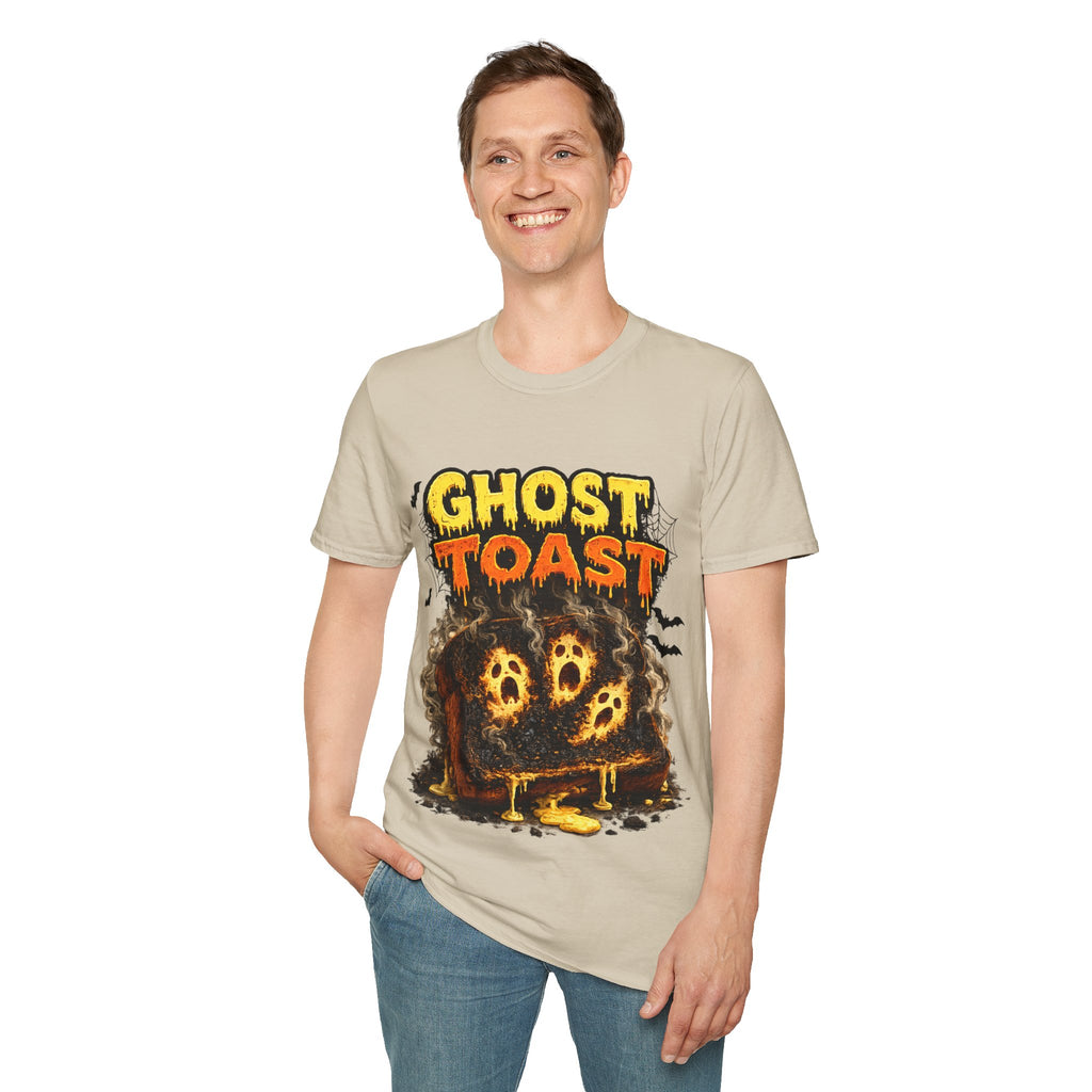 Ghost Toast Halloween T-Shirt — Spooky Haunted Breakfast Graphic Tee