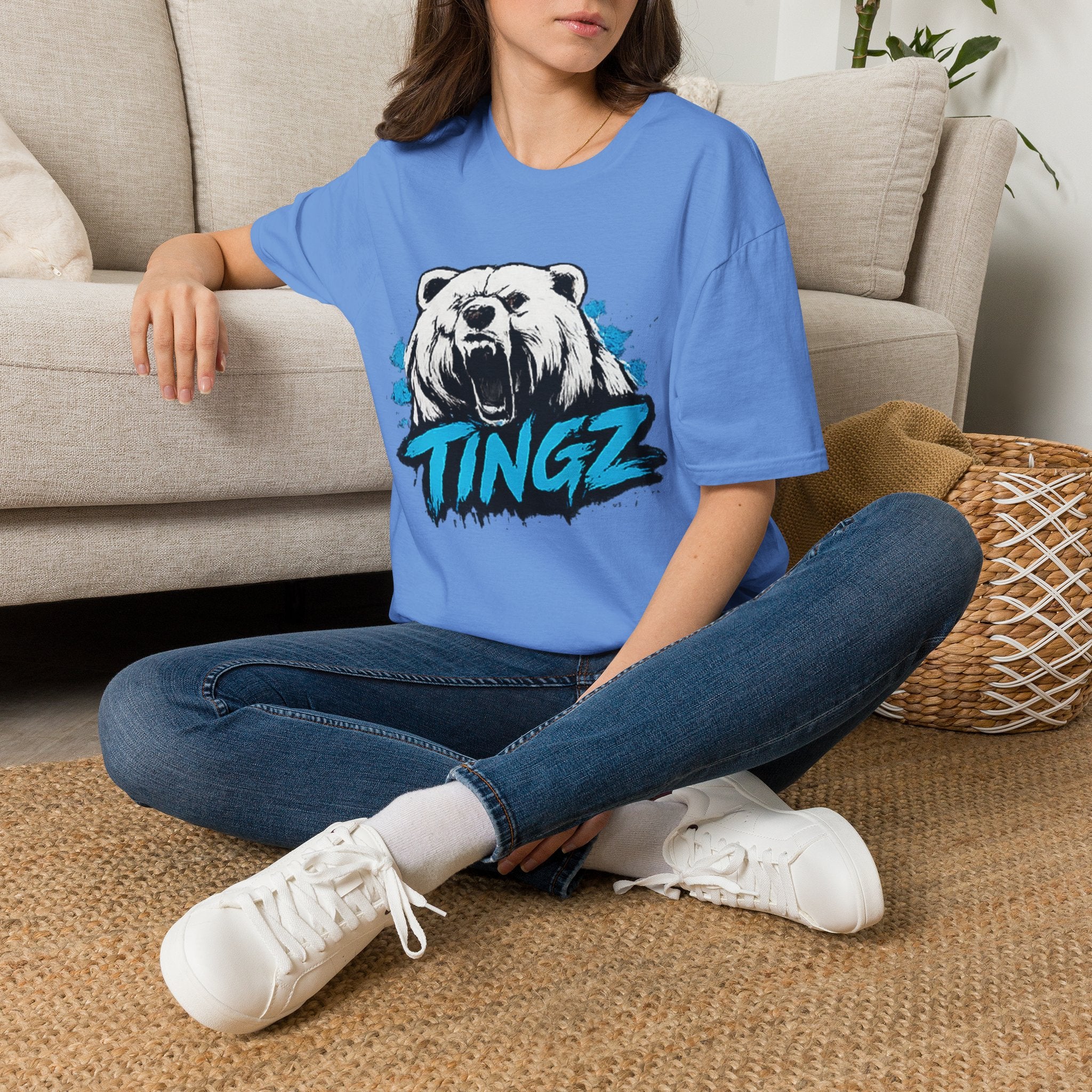Roaring Bear TINGZ T-Shirt — Graphic Tee for Streetwear & Casual