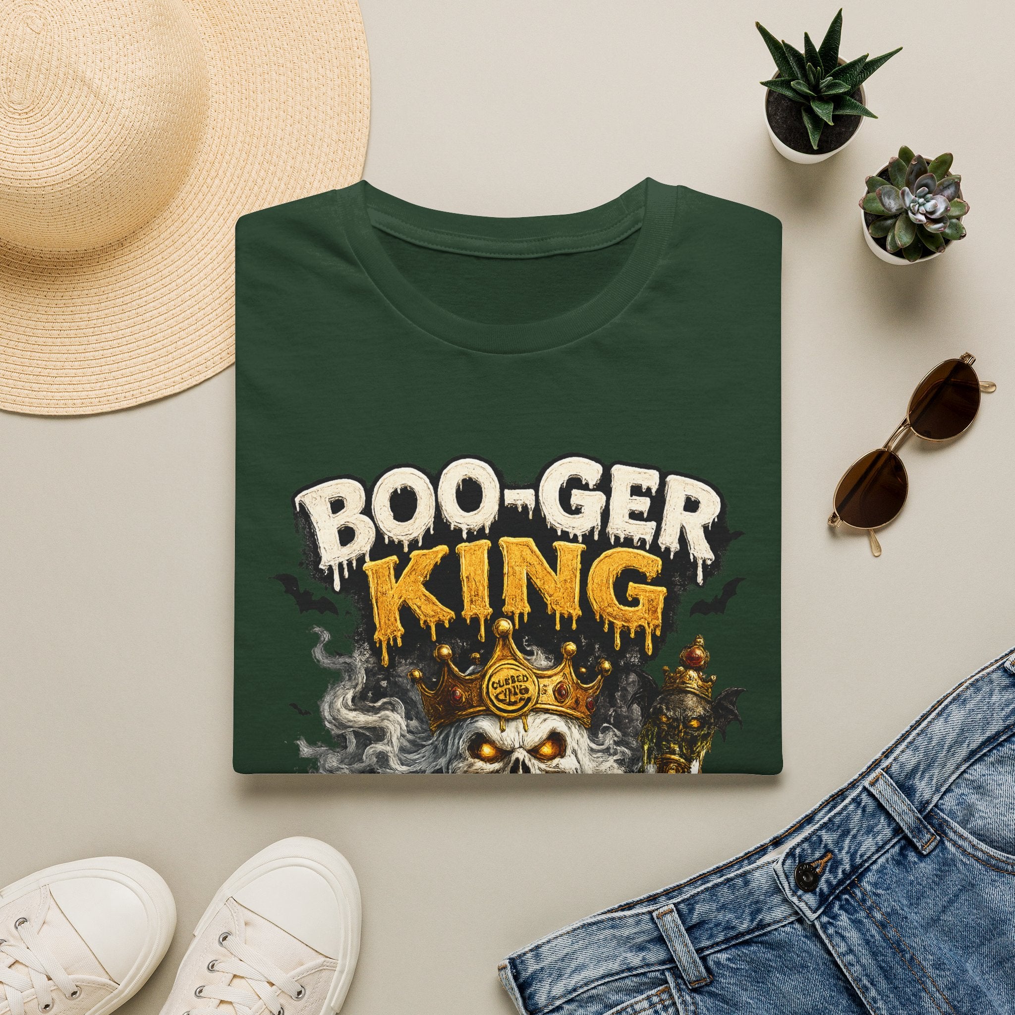 Boo-ger King Halloween T-Shirt — Spooky Skull King Graphic Tee