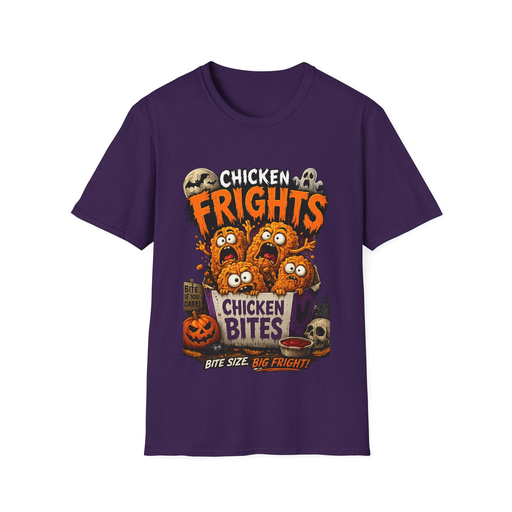 Chicken Frights T-Shirt — Cute Spooky Halloween Chicken Bites Tee