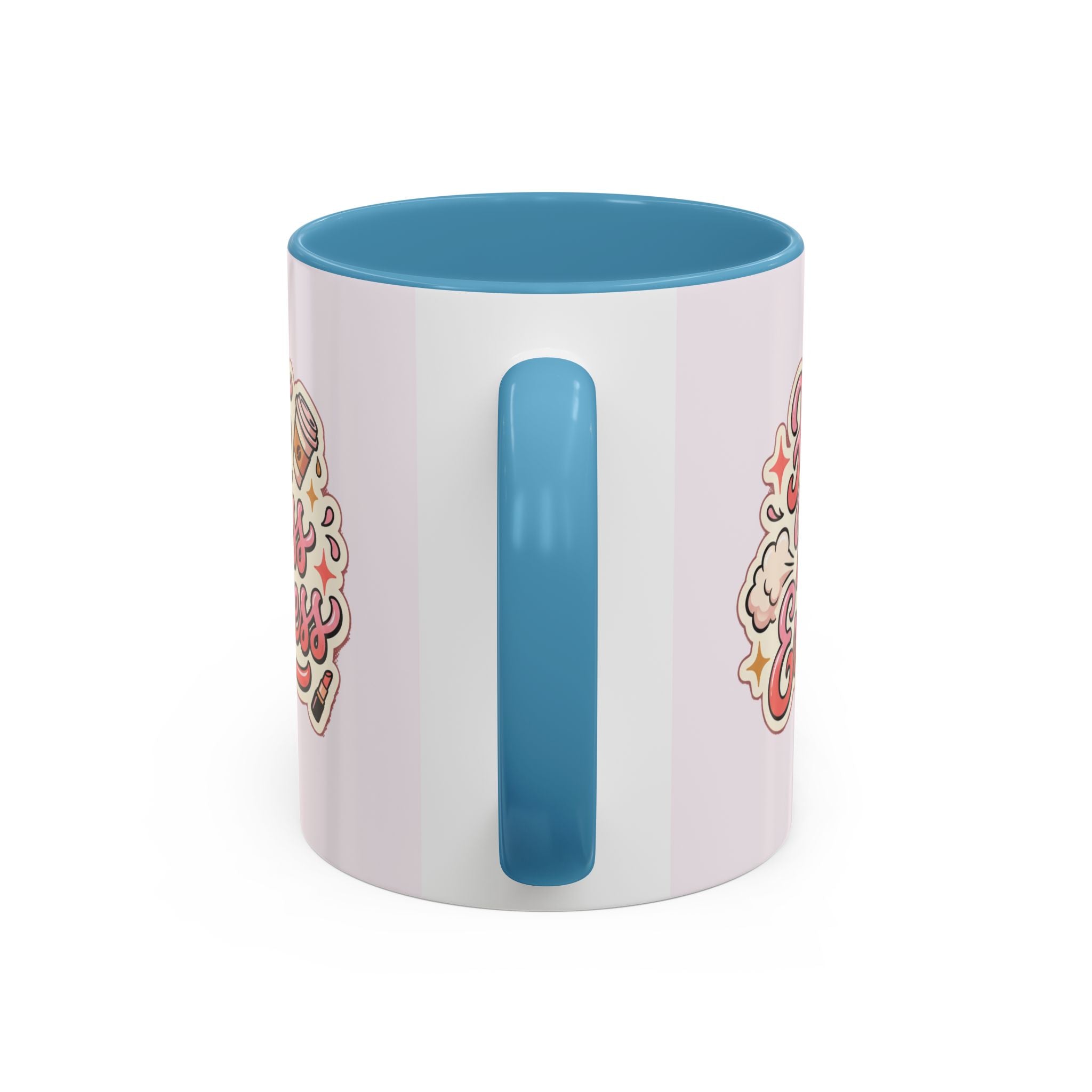 Hot Mess Express Coffee Mug — Funny Pink Accent Mug for Coffee Lovers