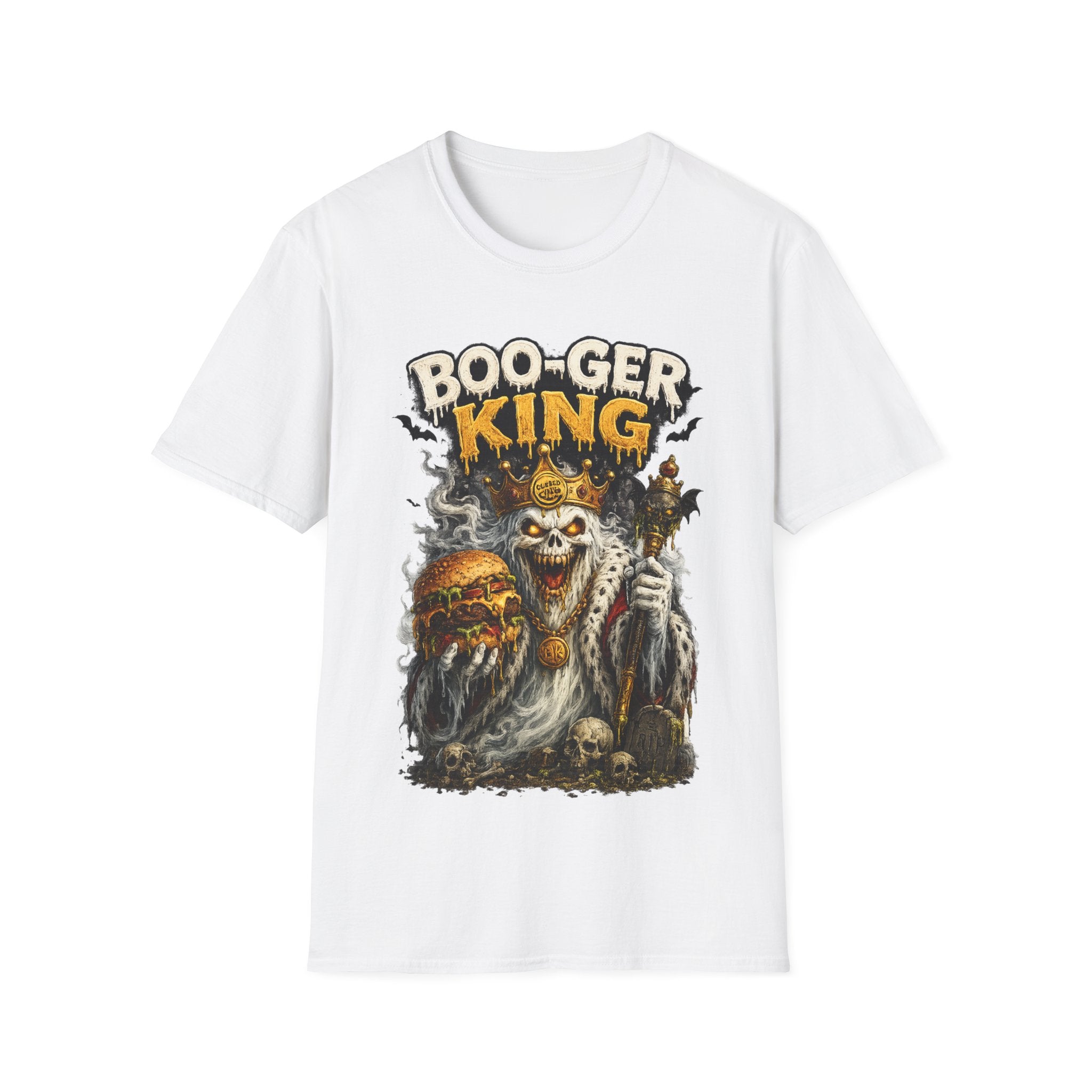 Boo-ger King Halloween T-Shirt — Spooky Skull King Graphic Tee