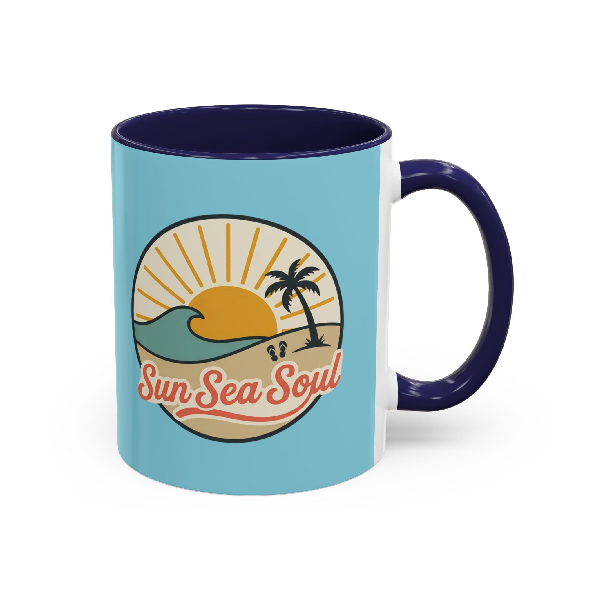 Sun Sea Soul Accent Coffee Mug – Beach Sunset 11/15oz