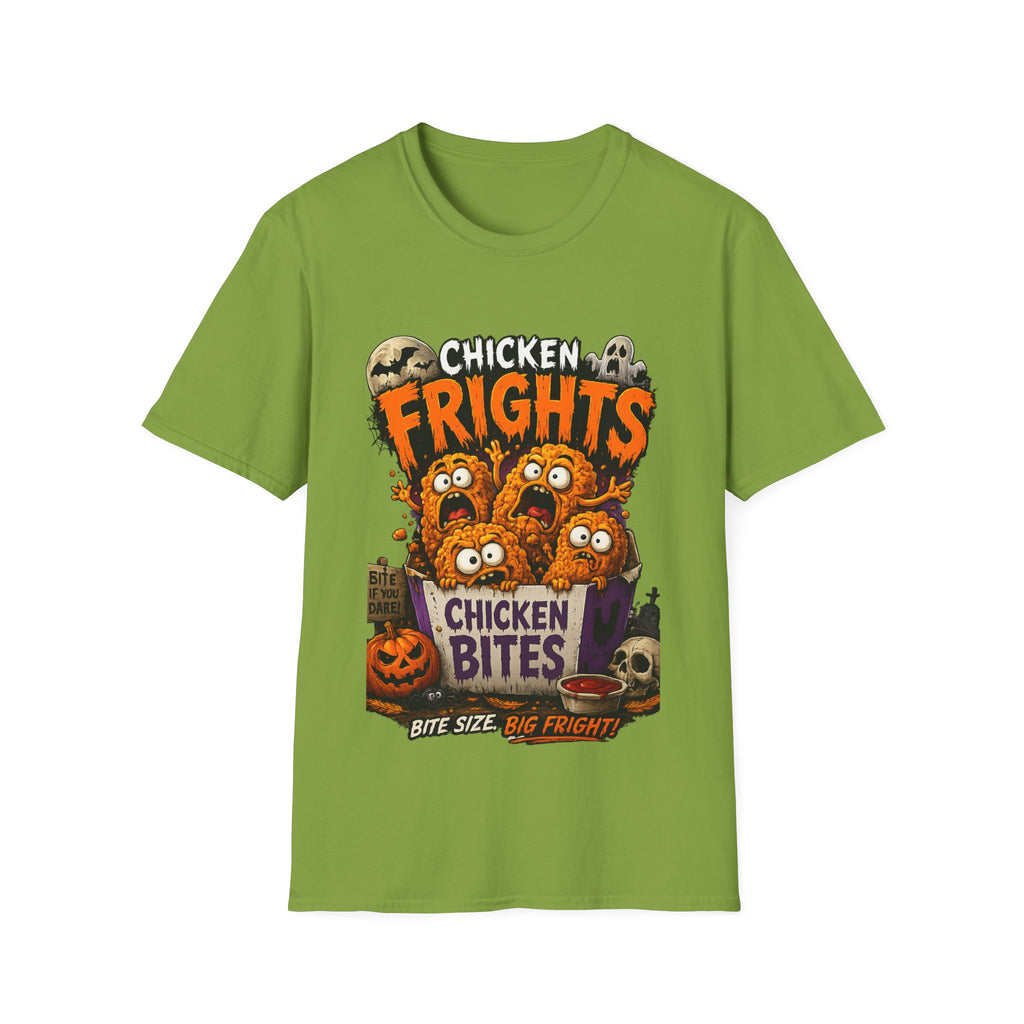 Chicken Frights T-Shirt — Cute Spooky Halloween Chicken Bites Tee