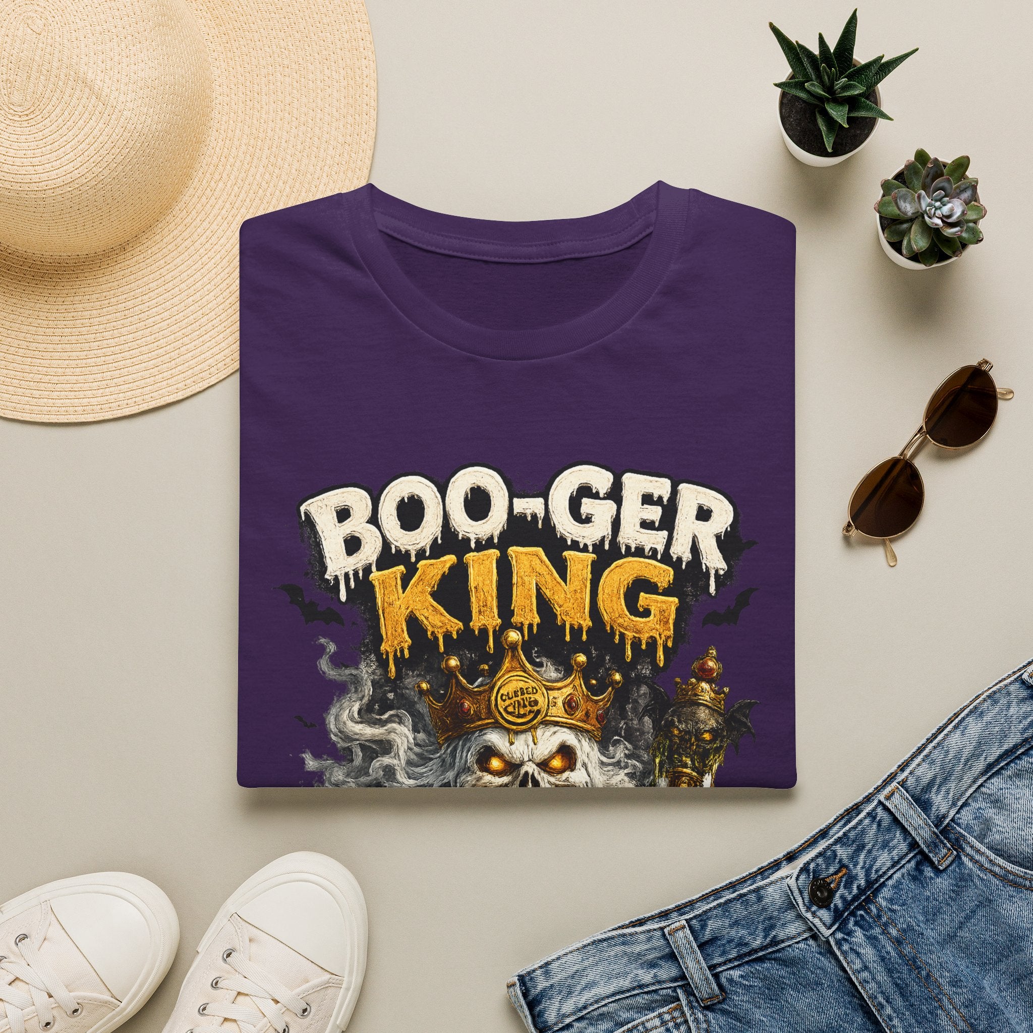 Boo-ger King Halloween T-Shirt — Spooky Skull King Graphic Tee