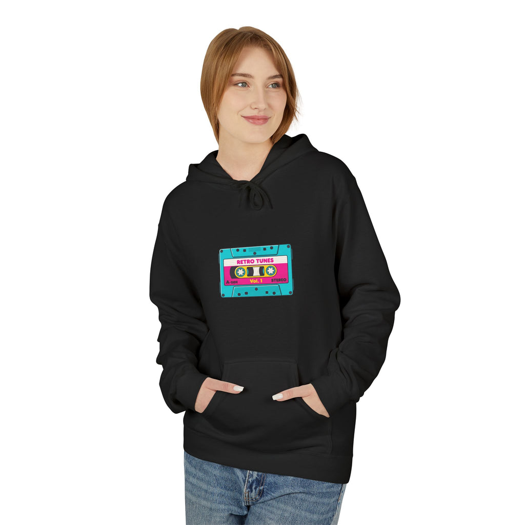 Retro Cassette Hoodie — Vintage Tape Graphic Pullover