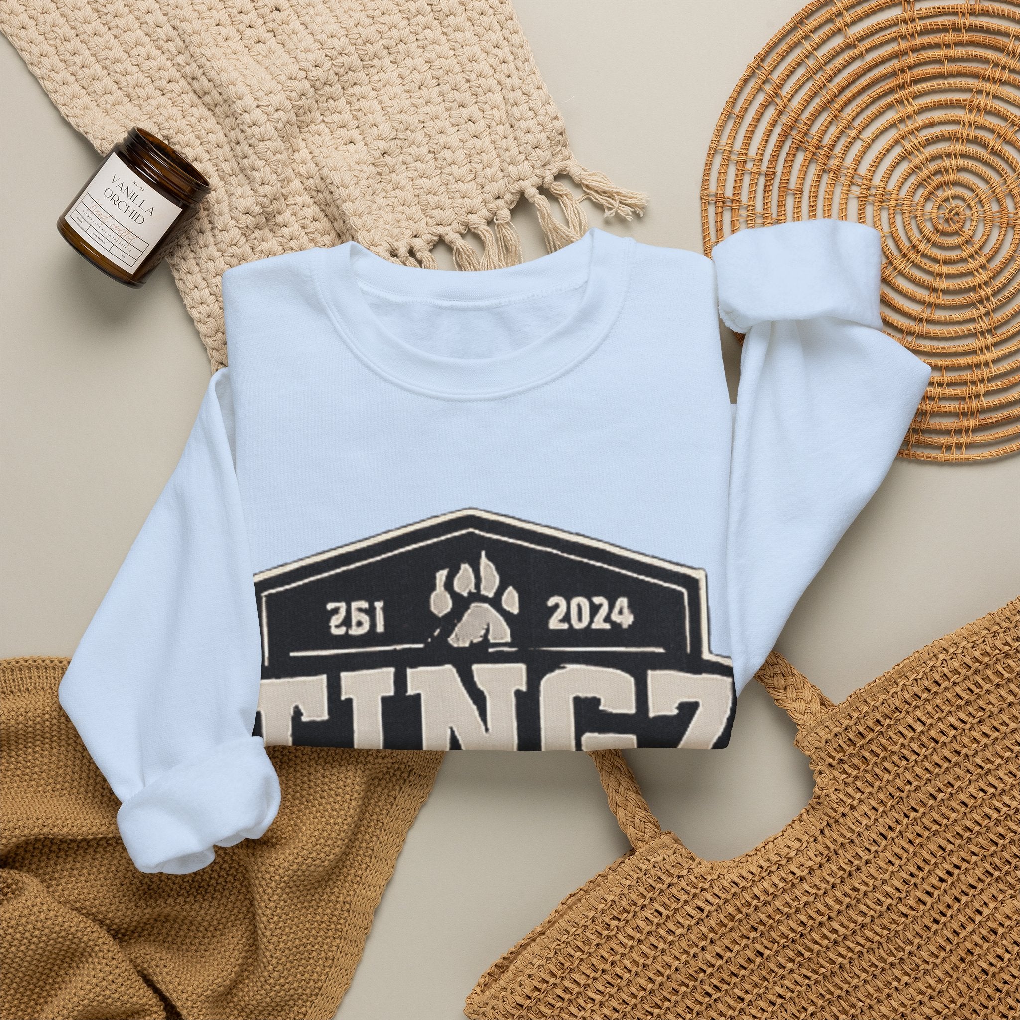BEAR TINGZ  Badge Unisex Crewneck Sweatshirt | Vintage Wildlife Graphic Sweatshirt | Classic Streetwear Pullover