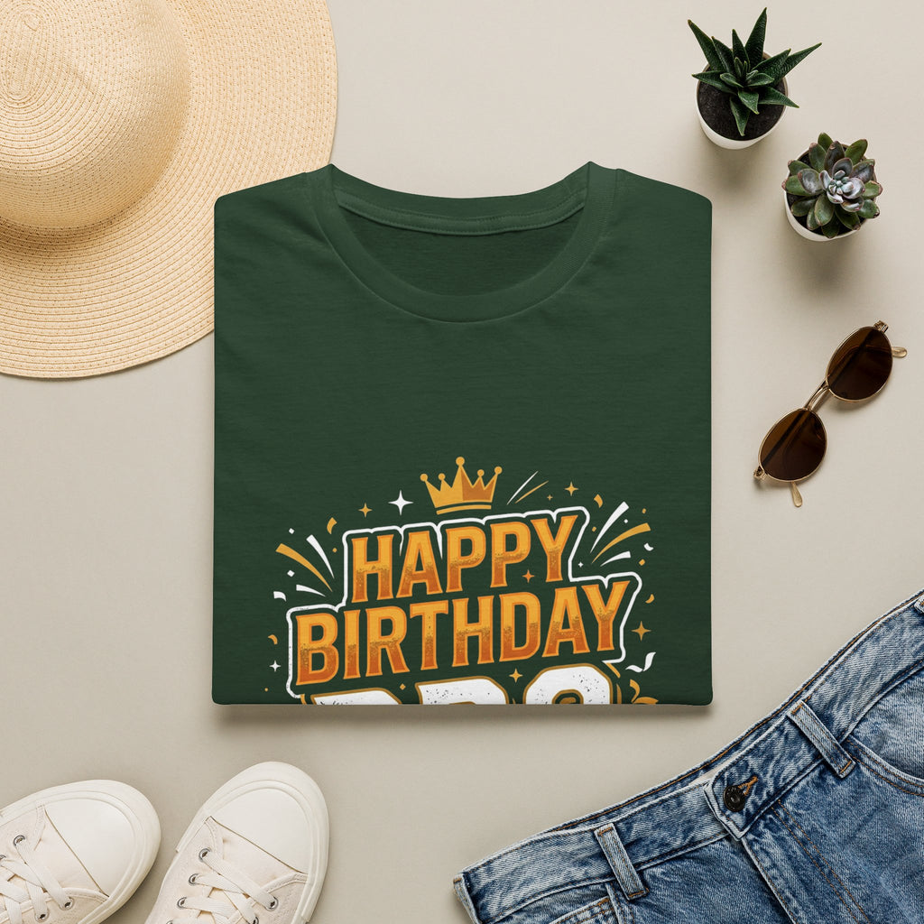 Happy Birthday Bro T-Shirt — Bold Crowned Birthday Tee for Brother