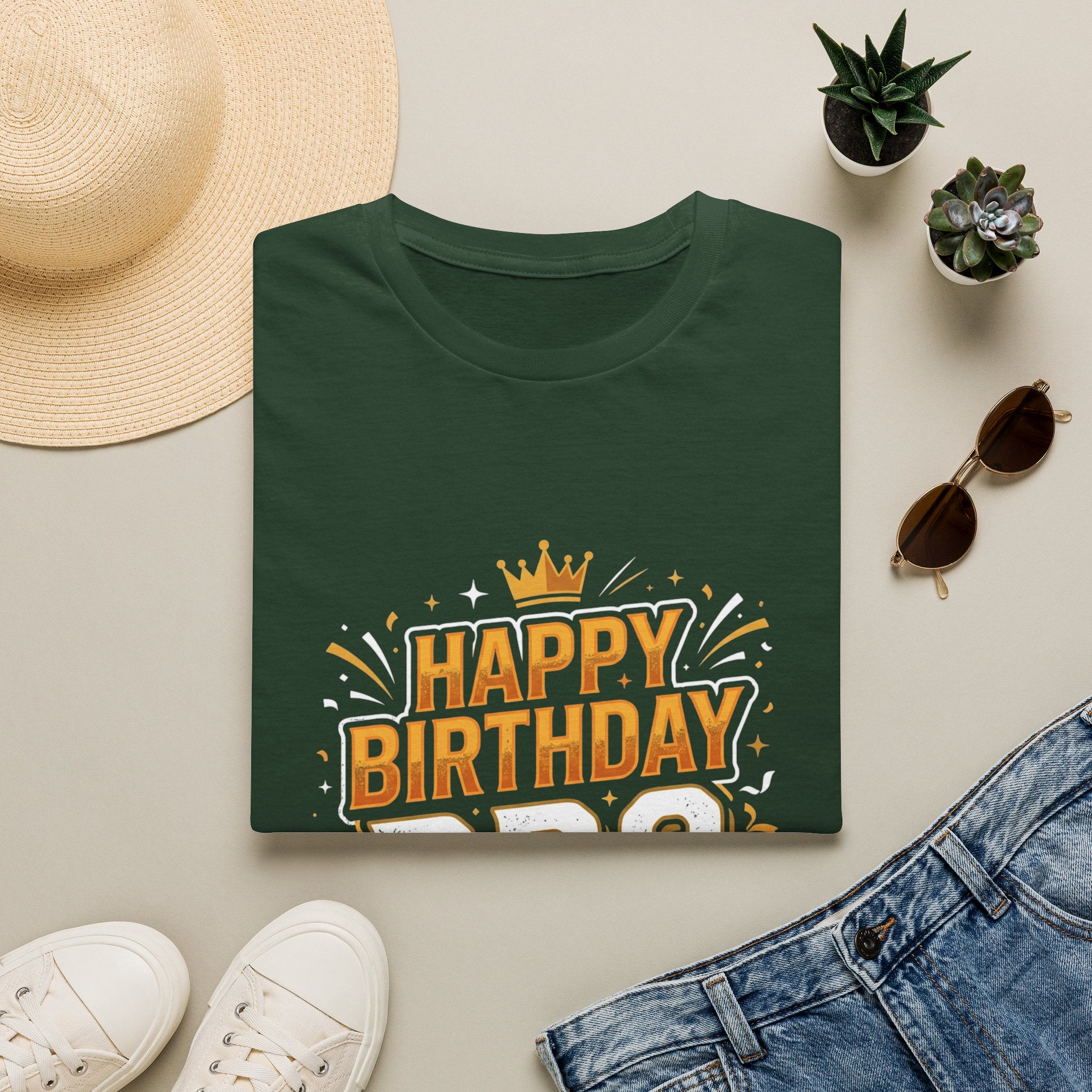 Happy Birthday Bro T-Shirt — Bold Crowned Birthday Tee for Brother