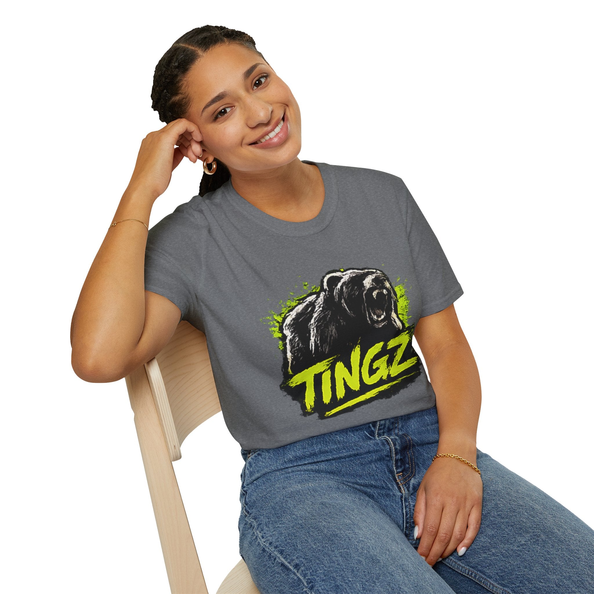 Bear TINGZ Roar T-Shirt — Bold Graphic Tee