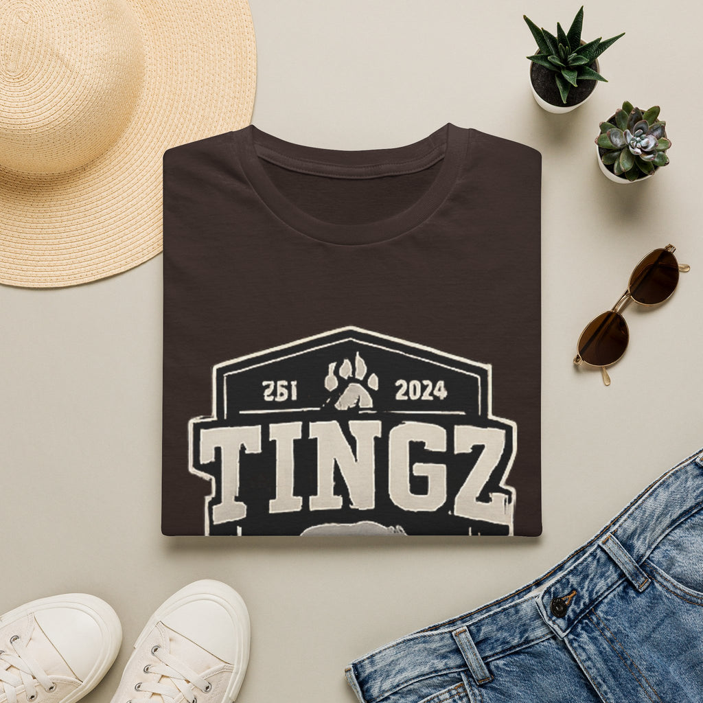Bear Tingz Logo T‑Shirt — Retro Paw Emblem Tee