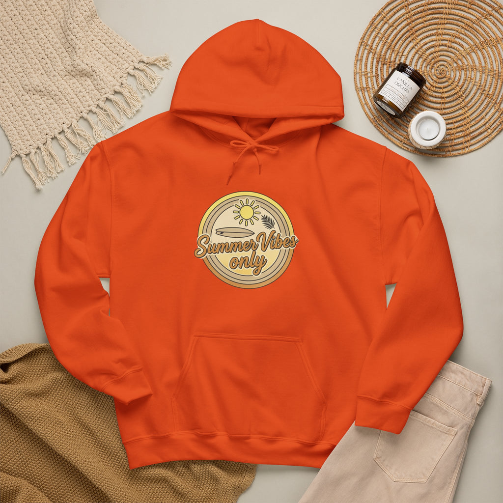 Retro Daisy “Summer Vibes Only” Hoodie — Vintage Floral Cozy Pullover