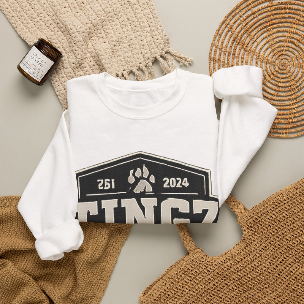 BEAR TINGZ  Badge Unisex Crewneck Sweatshirt | Vintage Wildlife Graphic Sweatshirt | Classic Streetwear Pullover