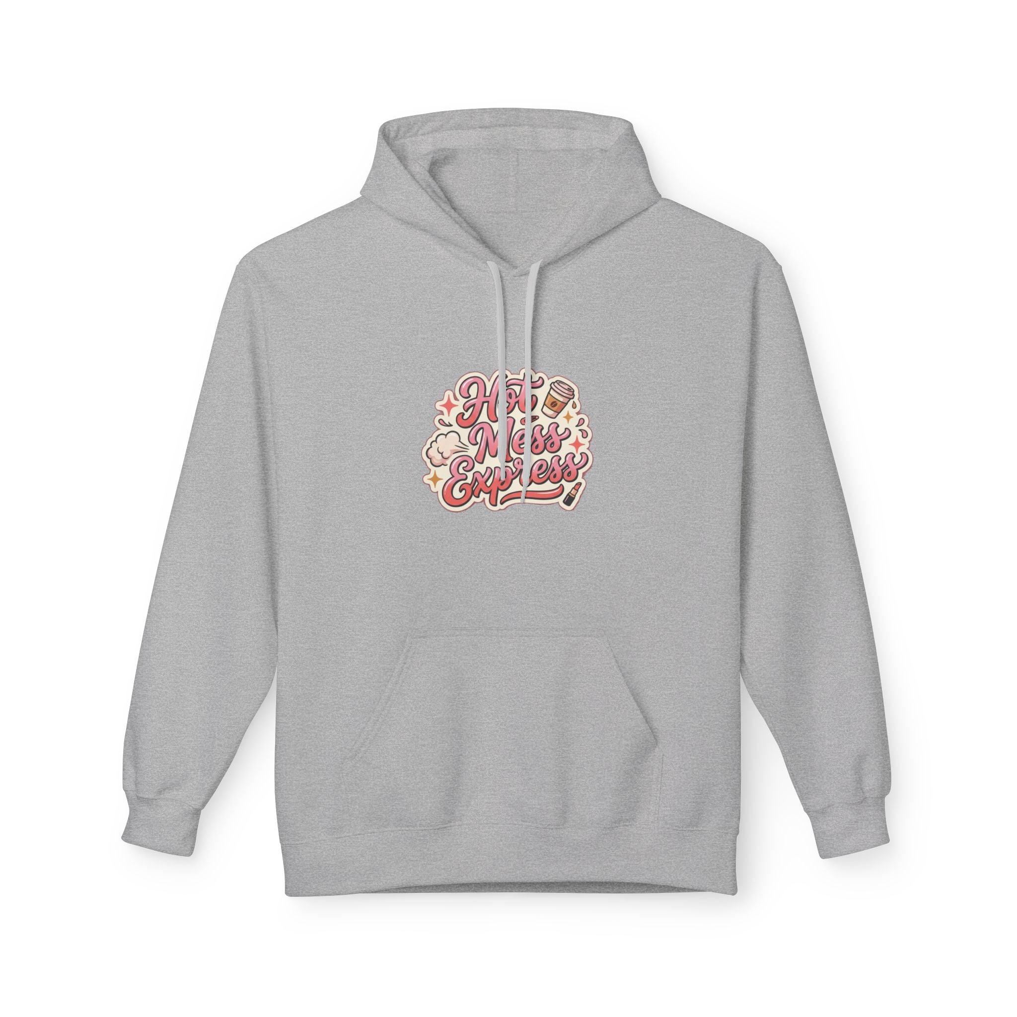 Hoodie - "Hot Mess Express" Funny Script Hoodie