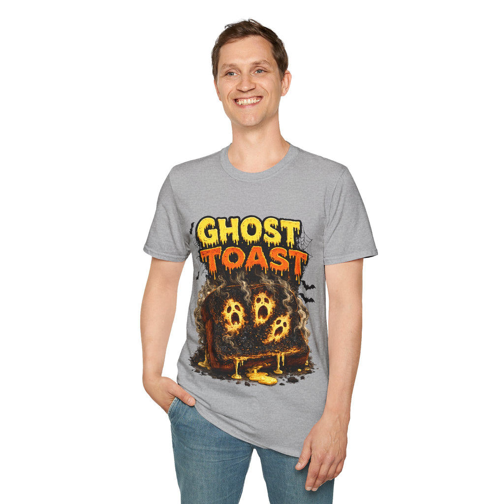 Ghost Toast Halloween T-Shirt — Spooky Haunted Breakfast Graphic Tee