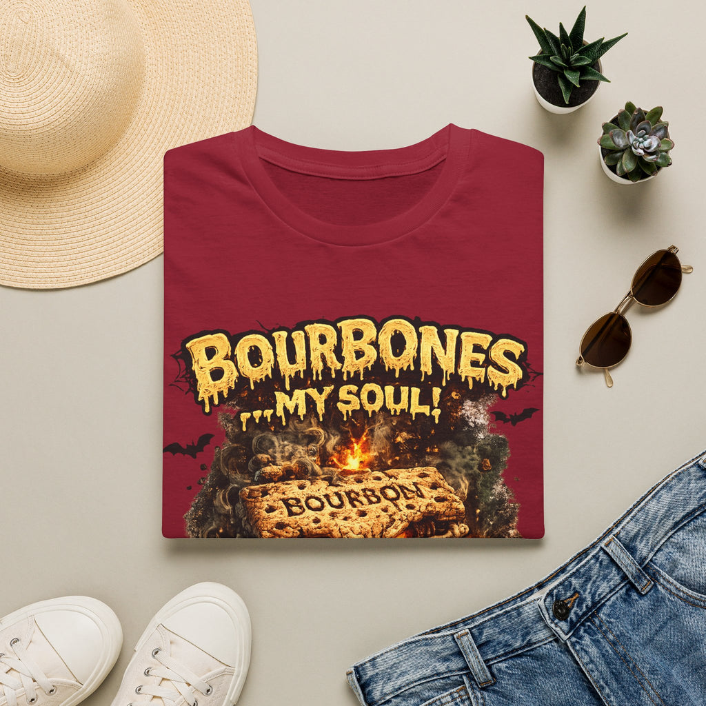 Bourbones My Soul T‑Shirt — Vintage Whiskey Skull Graphic Tee