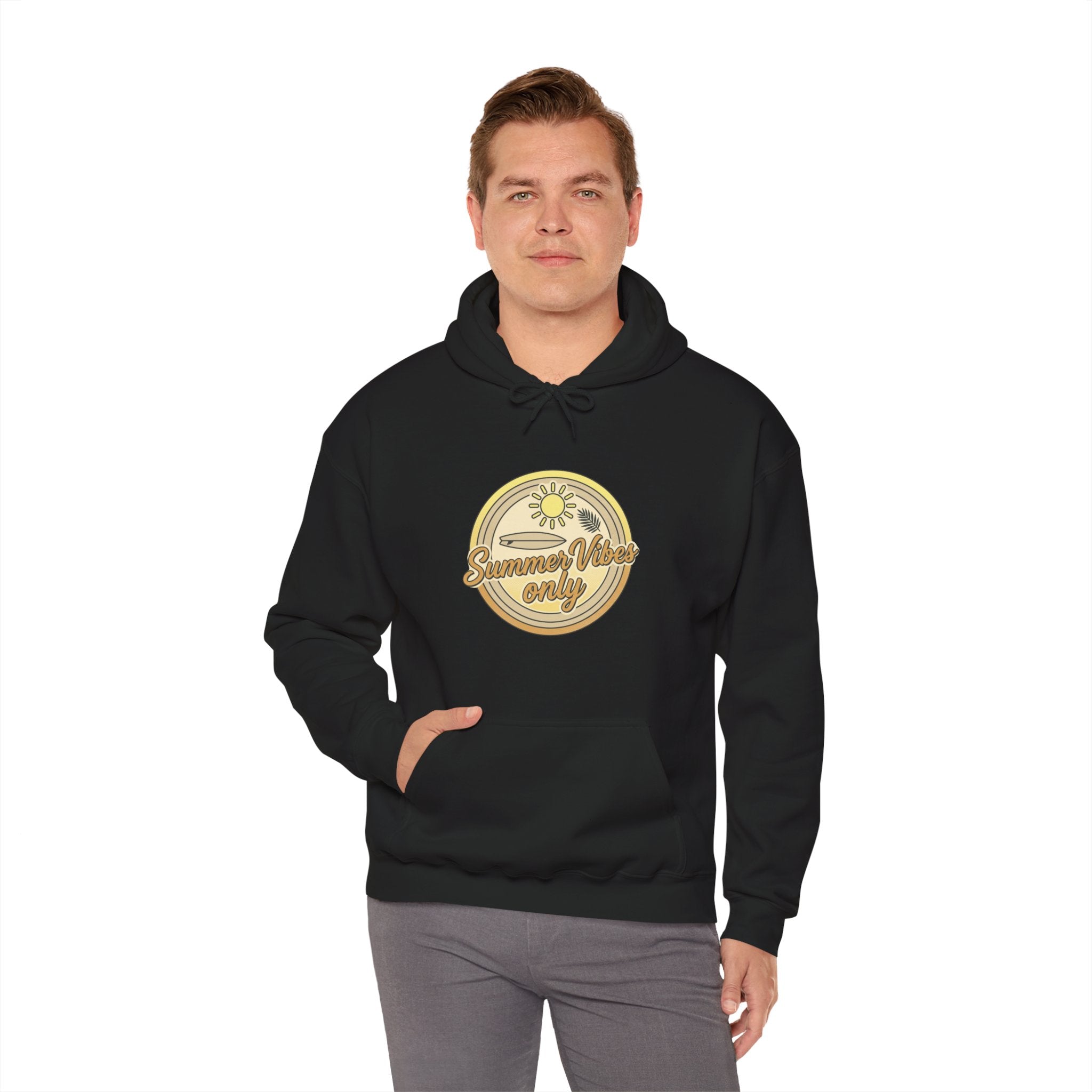 Retro Daisy “Summer Vibes Only” Hoodie — Vintage Floral Cozy Pullover