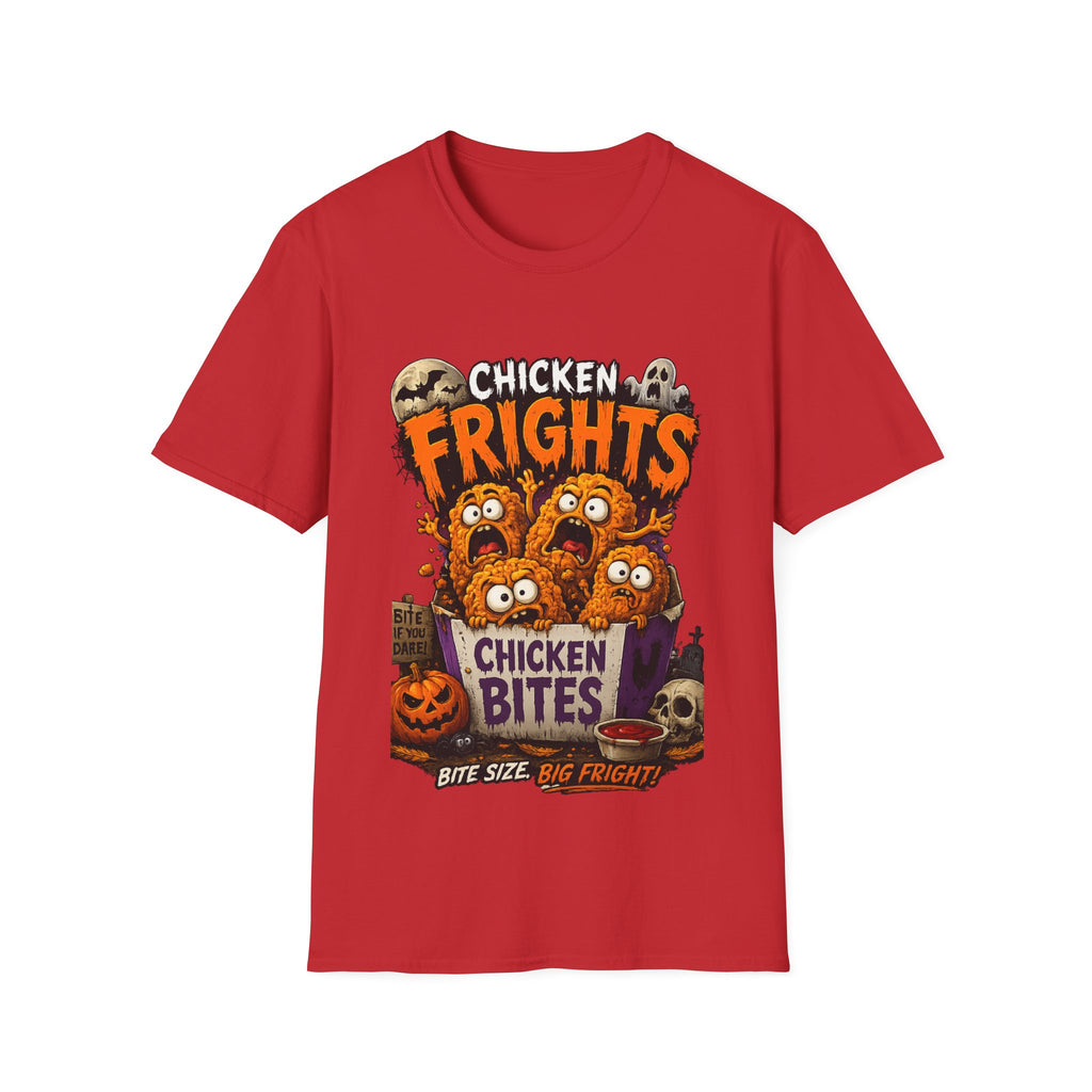 Chicken Frights T-Shirt — Cute Spooky Halloween Chicken Bites Tee