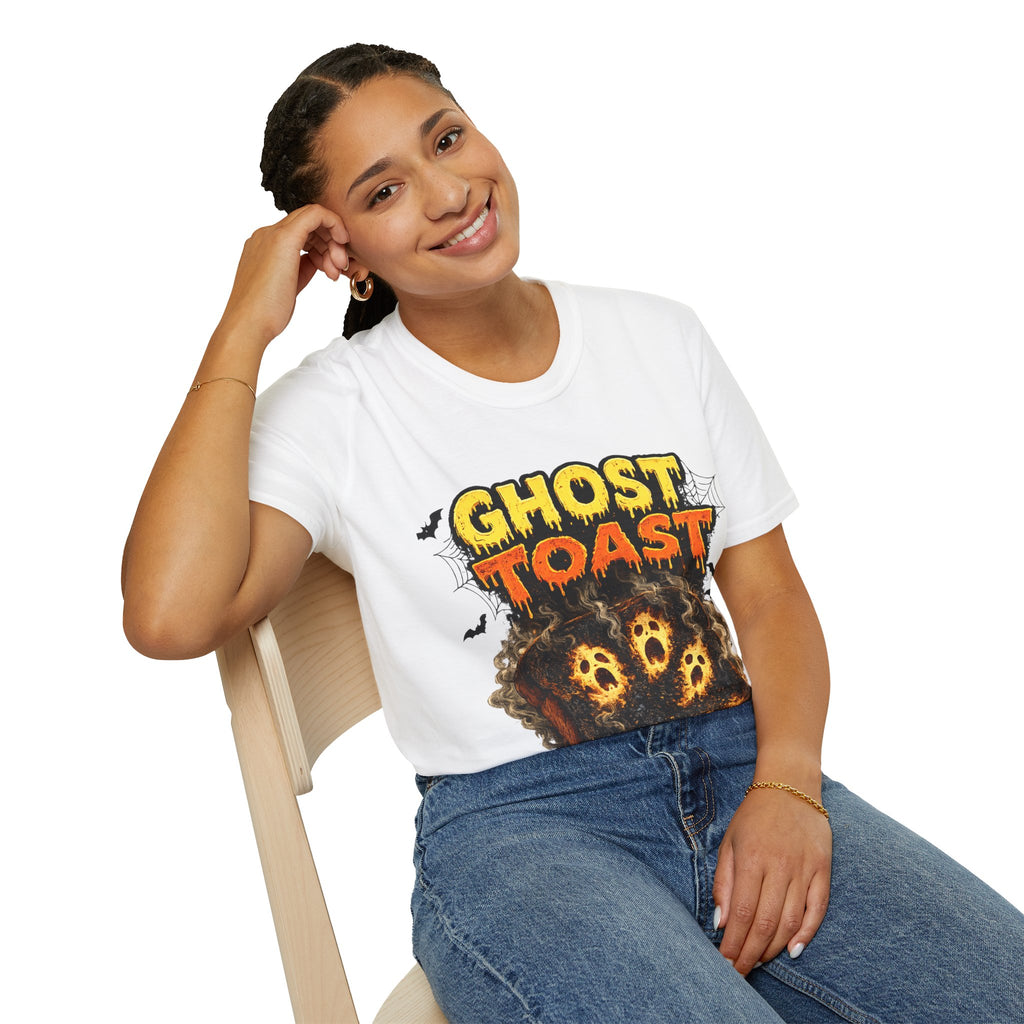 Ghost Toast Halloween T-Shirt — Spooky Haunted Breakfast Graphic Tee
