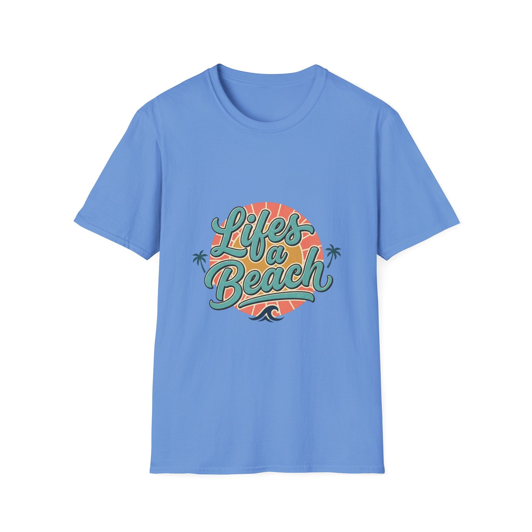 Life's a Beach T-Shirt — Retro Palm Sunset Summer Tee