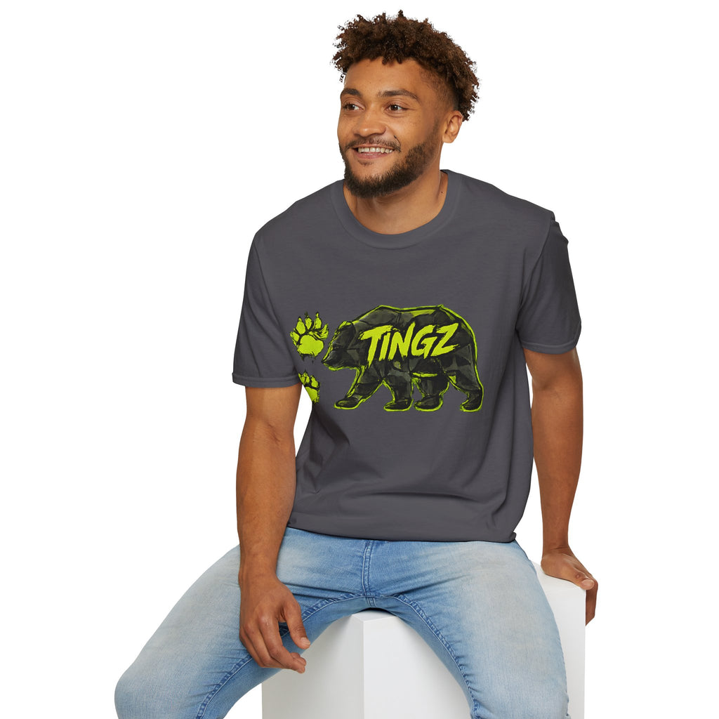 Bear TINGZ Paw Graphic T-Shirt —  Neon Logo