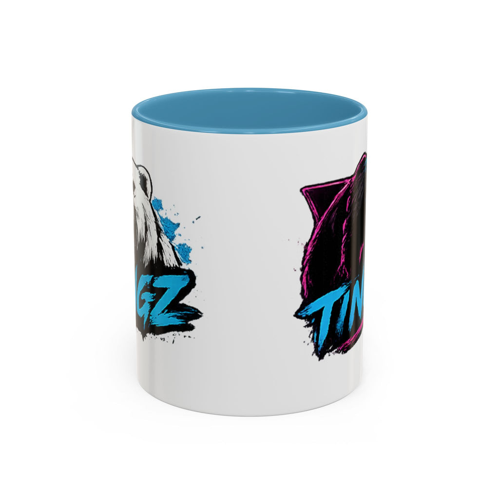 Bear Tingz Accent Coffee Mug — 11/15oz Gamer Logo Ceramic Mug