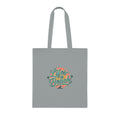 Life's a Beach Cotton Tote — Retro Surf Beach Bag with Palm Trees