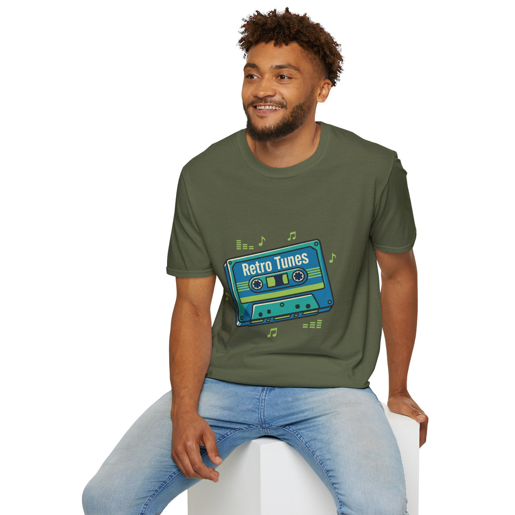 Retro Tunes- Unisex Softstyle T-Shirt