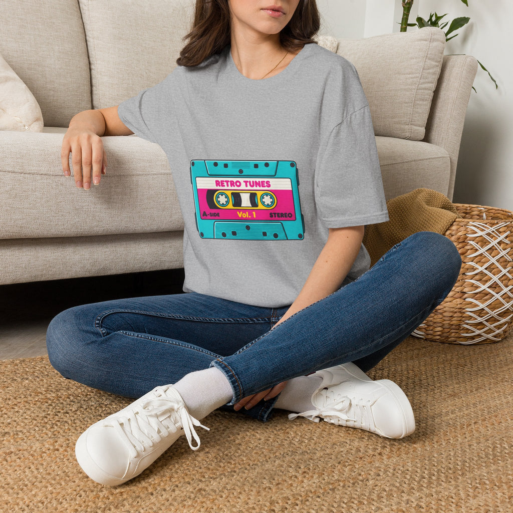 Retro Tunes Cassette T-Shirt — Vintage 80s Music Tee