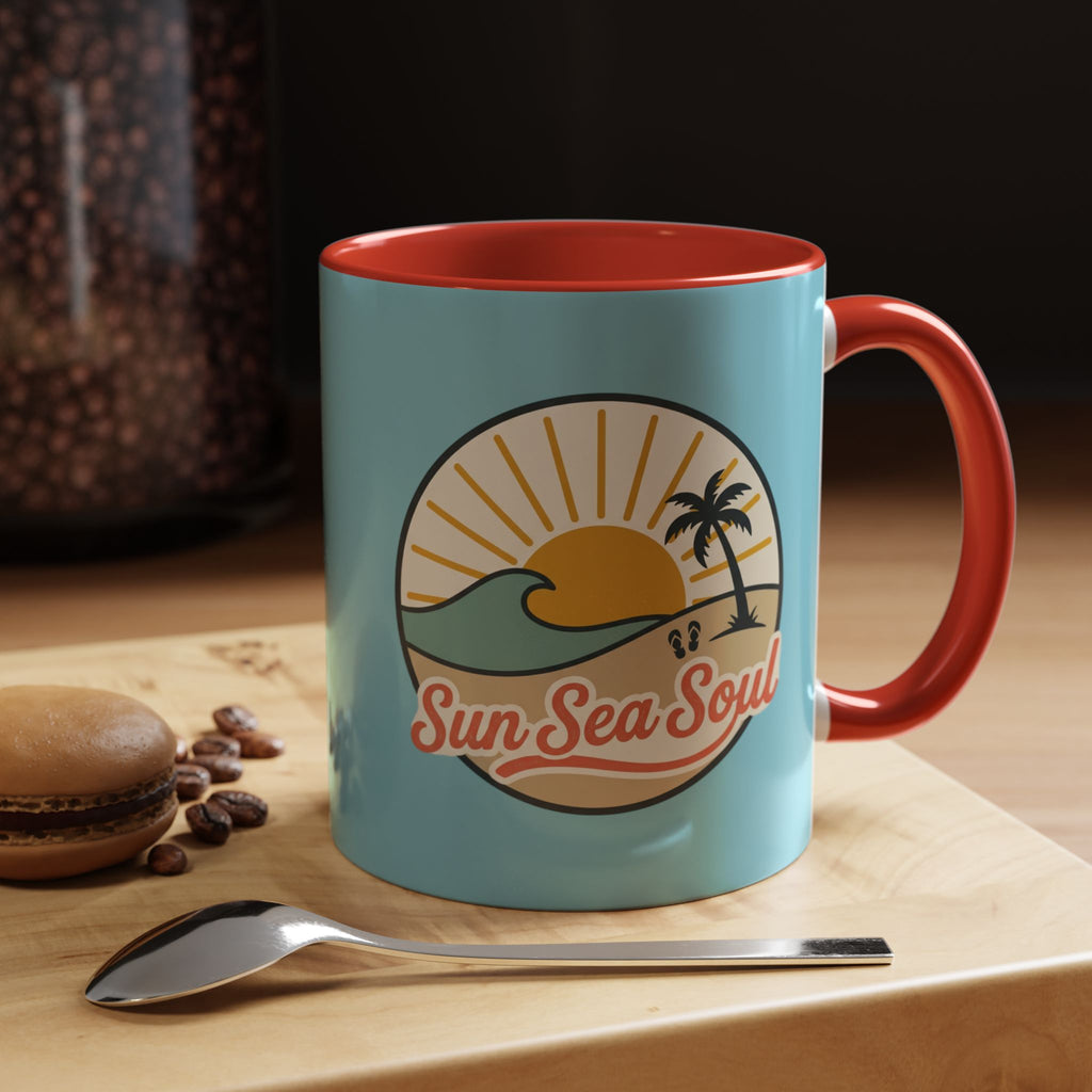 Sun Sea Soul Accent Coffee Mug – Beach Sunset 11/15oz